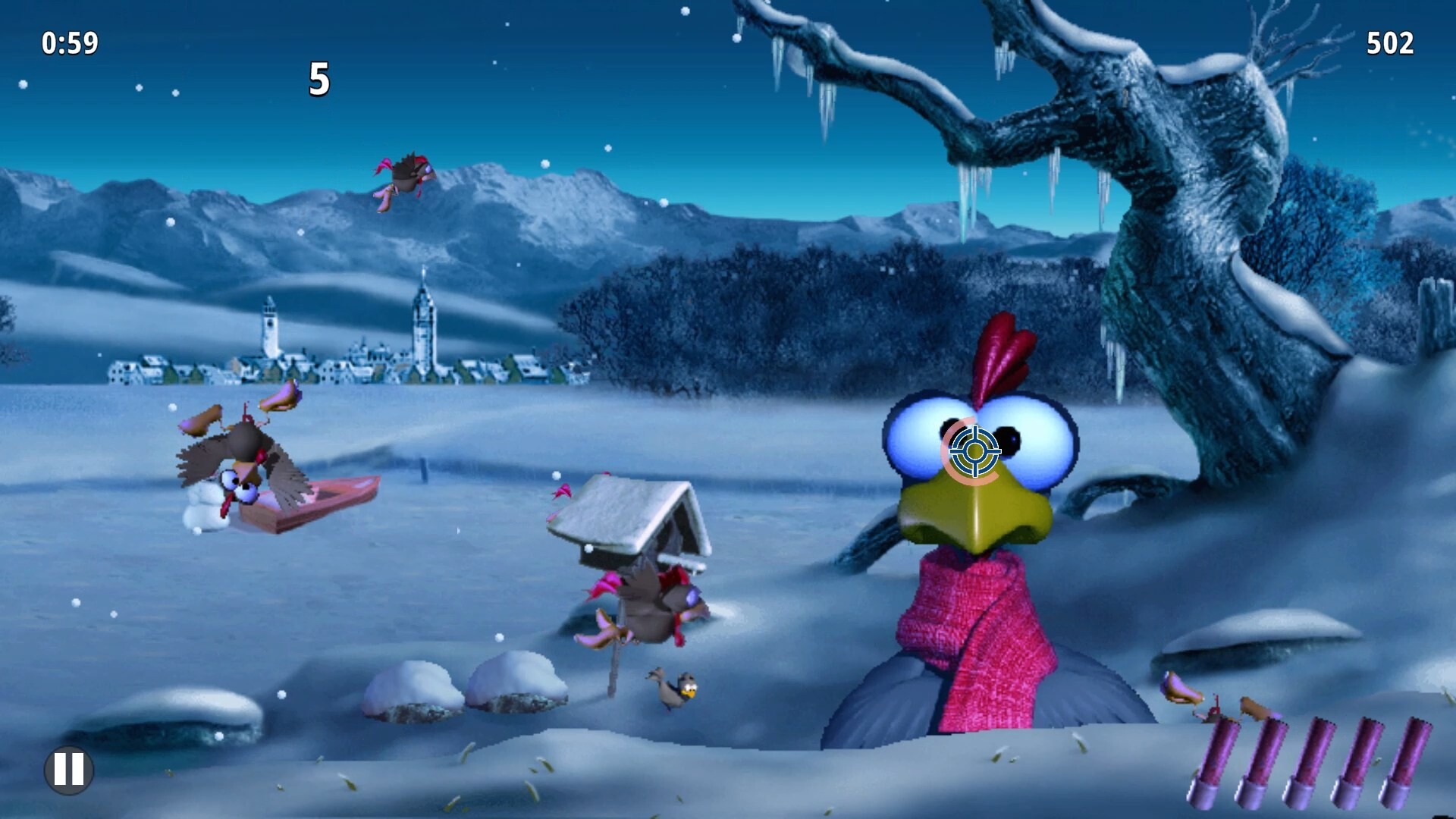 Moorhuhn Winter Edition screenshot 3