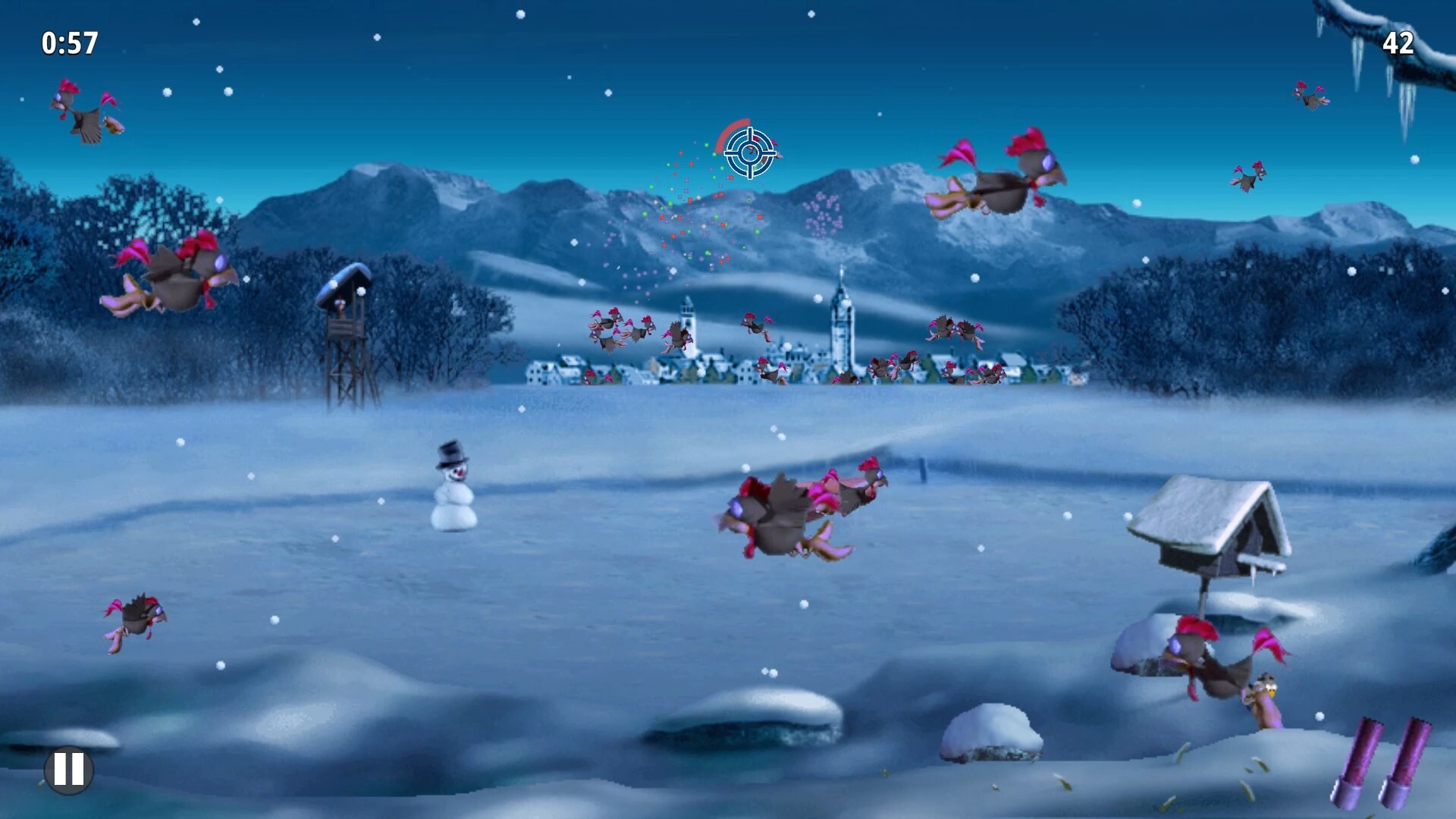 Moorhuhn Winter Edition screenshot 1