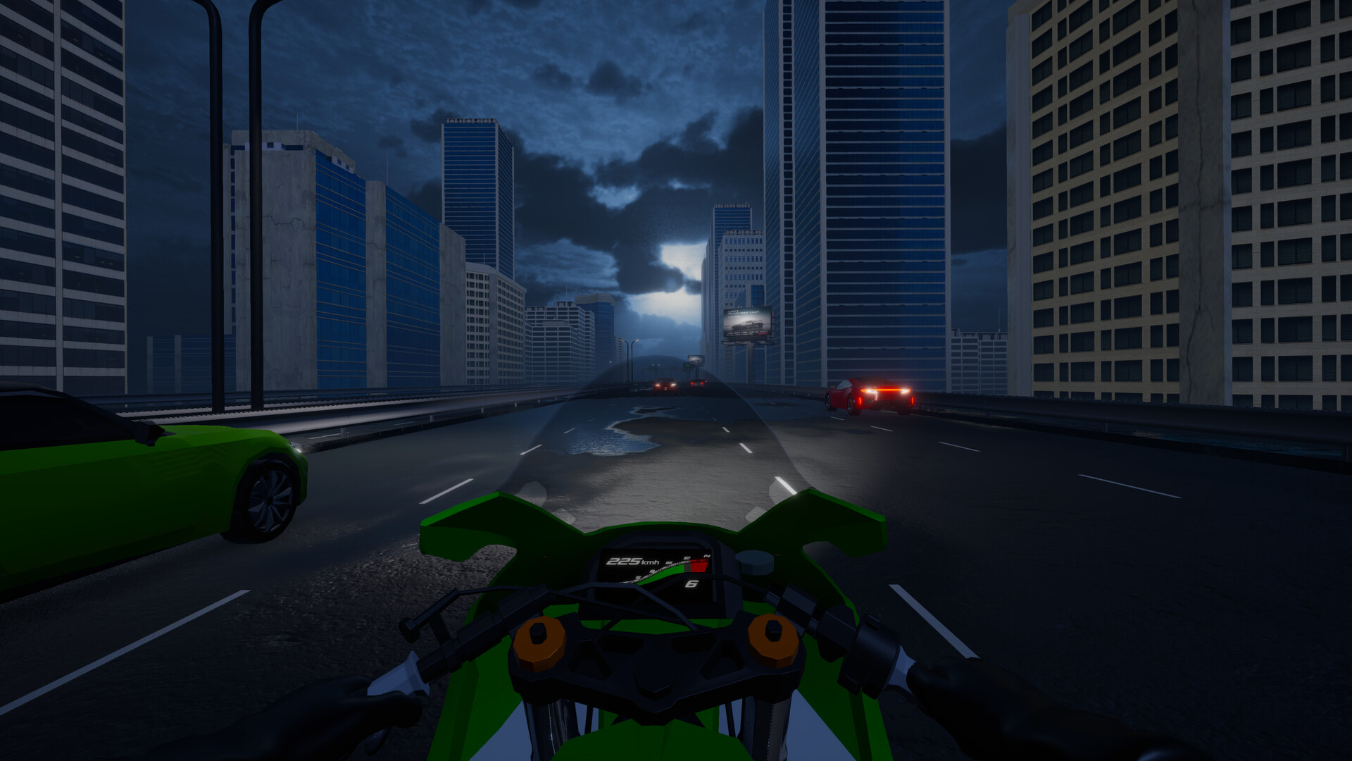 Motorcycle Night Ride screenshot 2
