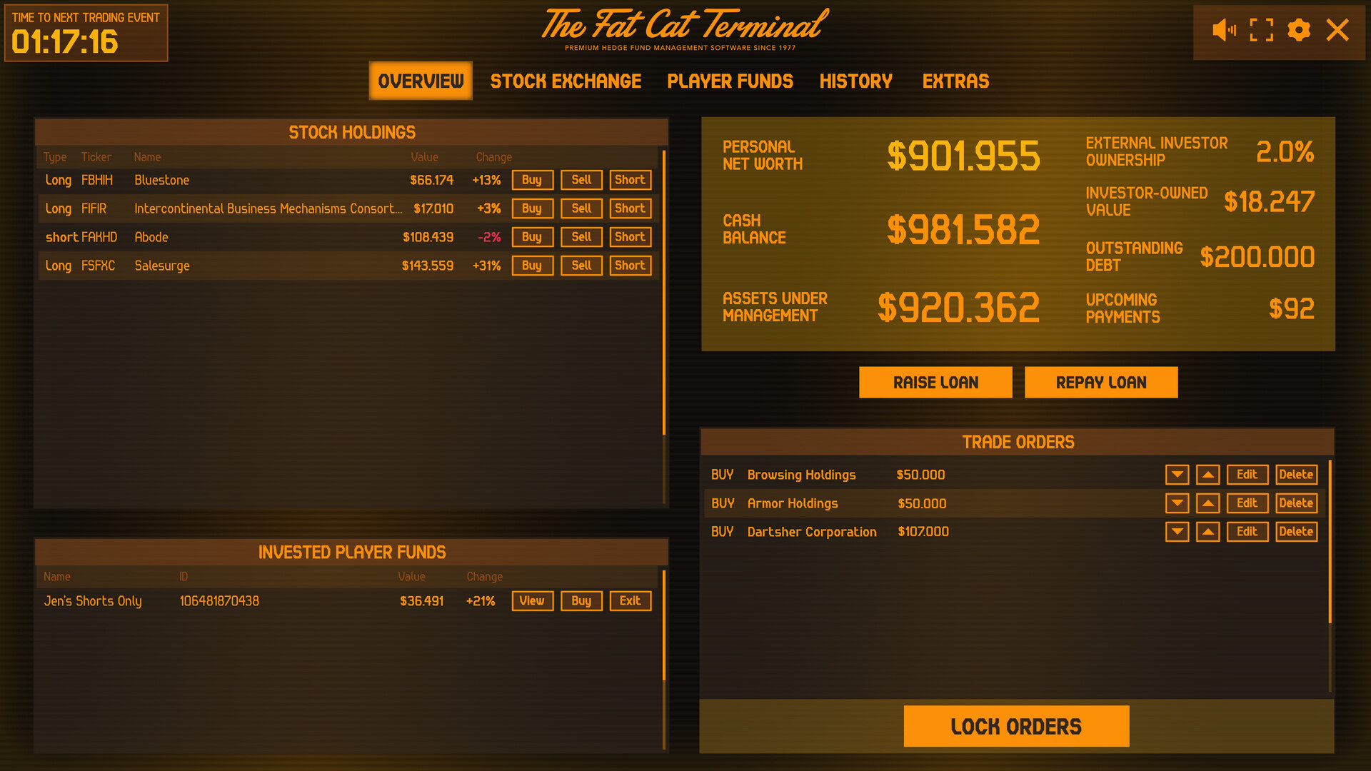 Hedge Fund Manager Simulator MMO screenshot 5