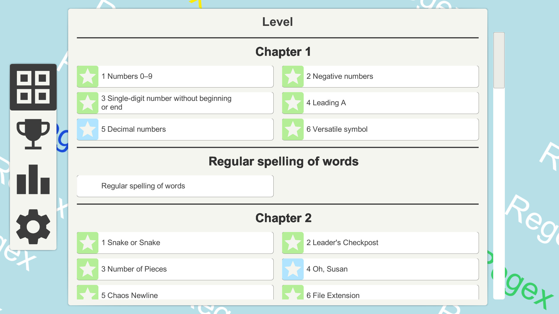 Regex Game screenshot 1