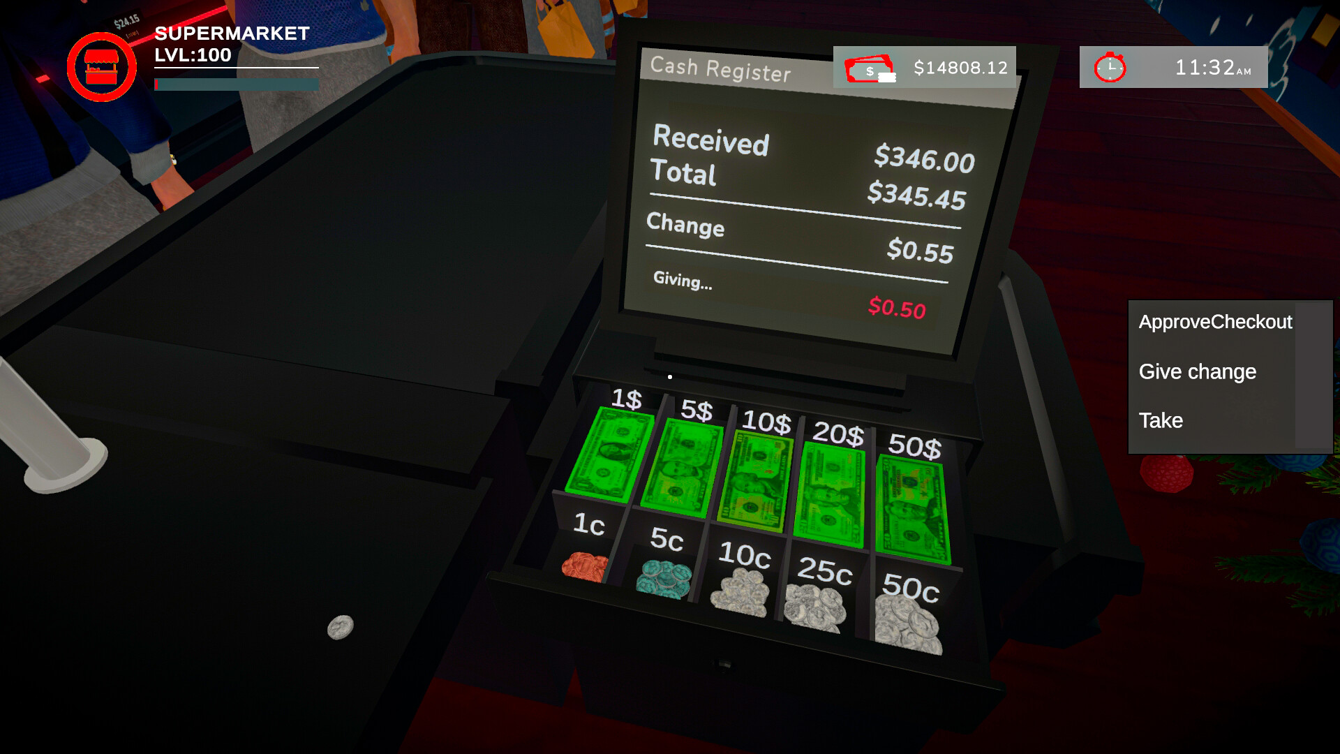 Christmas Store: Santa's Supermarket Simulator screenshot 3