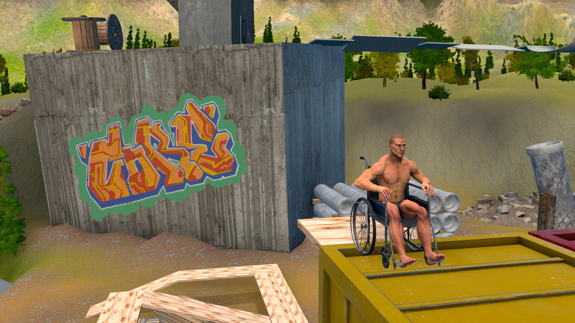 a Difficult game about Wheelchair screenshot 2