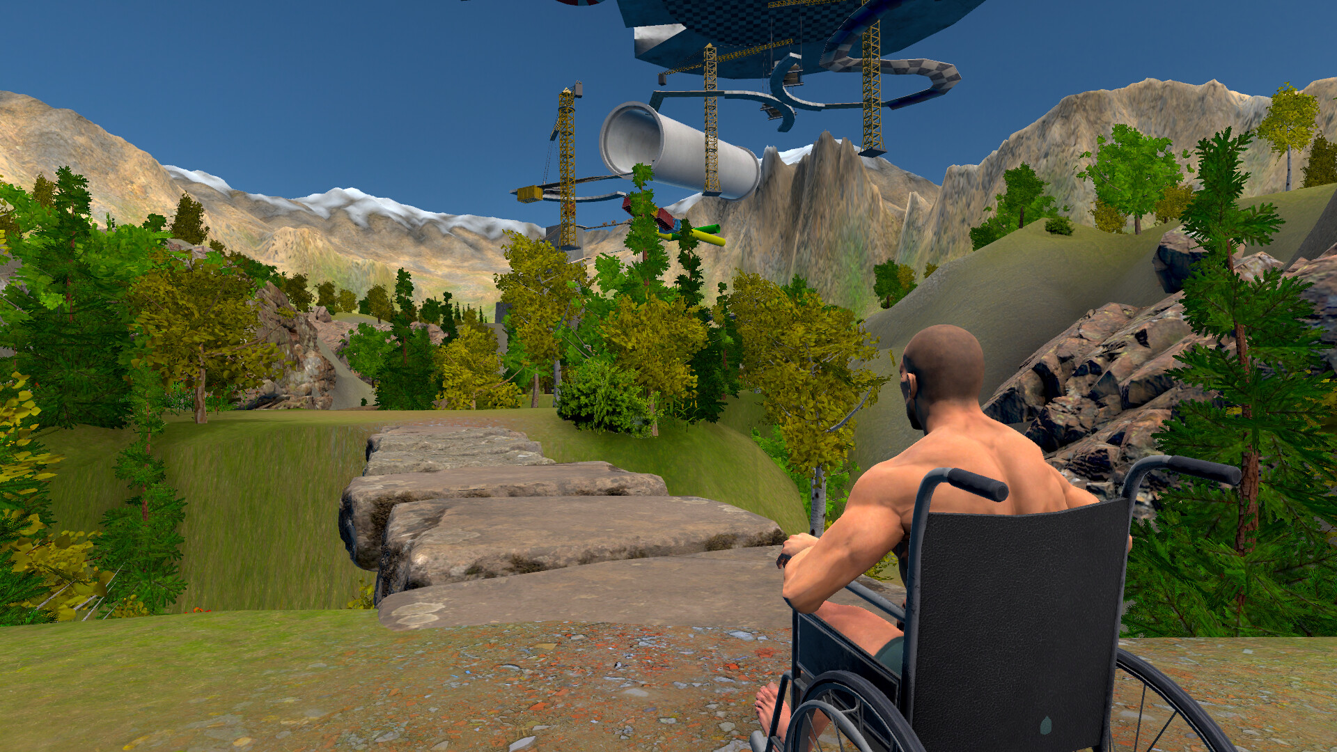 a Difficult game about Wheelchair screenshot 1