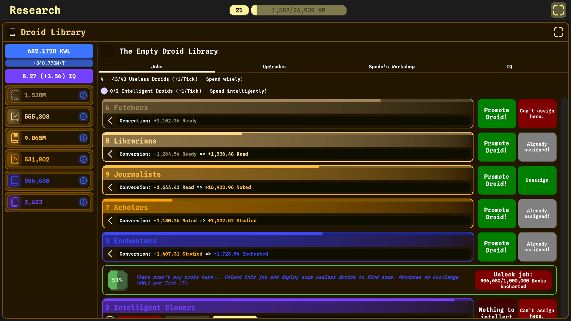 Idle Research 2 screenshot 1