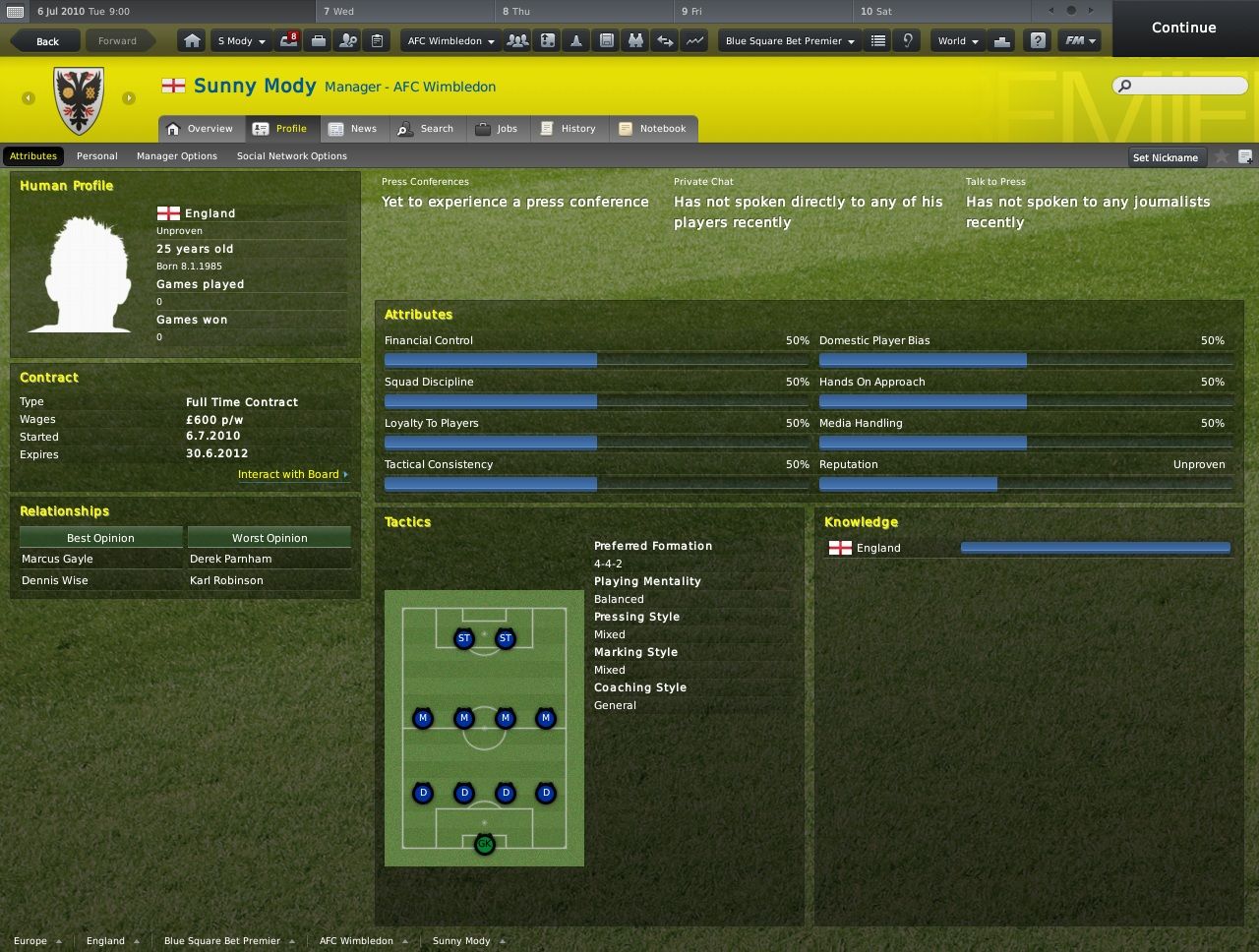 Football Manager 2011 screenshot 2