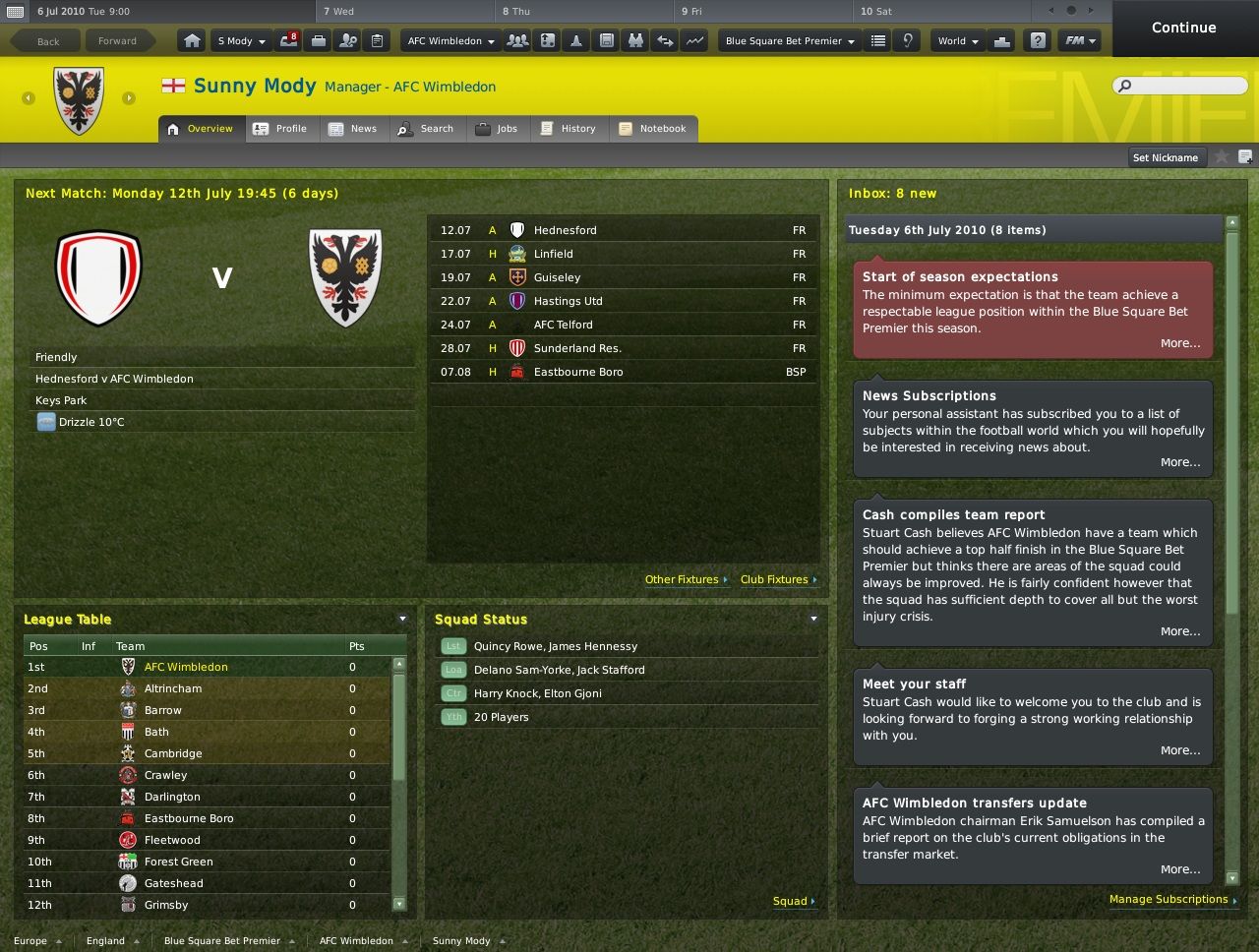 Football Manager 2011 screenshot 3