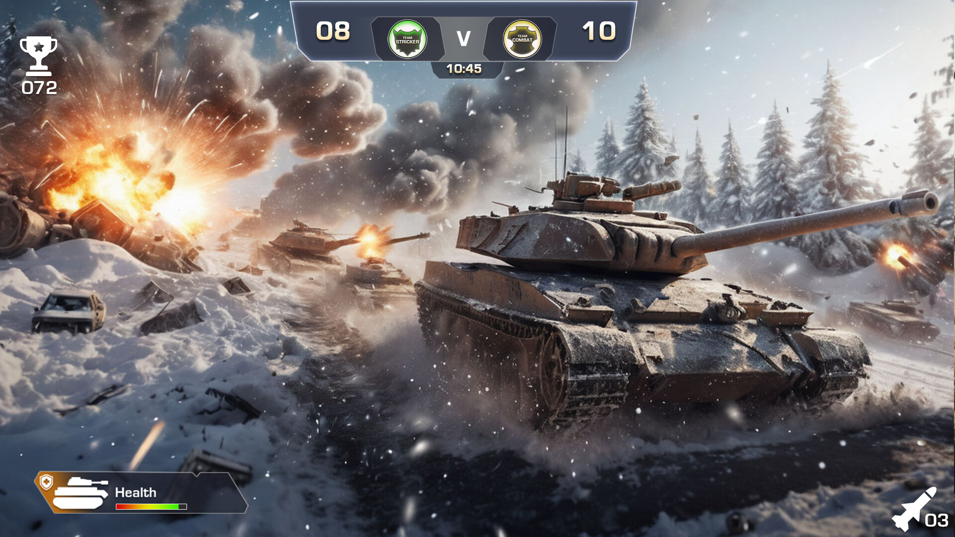 Tank Battle World War screenshot 1