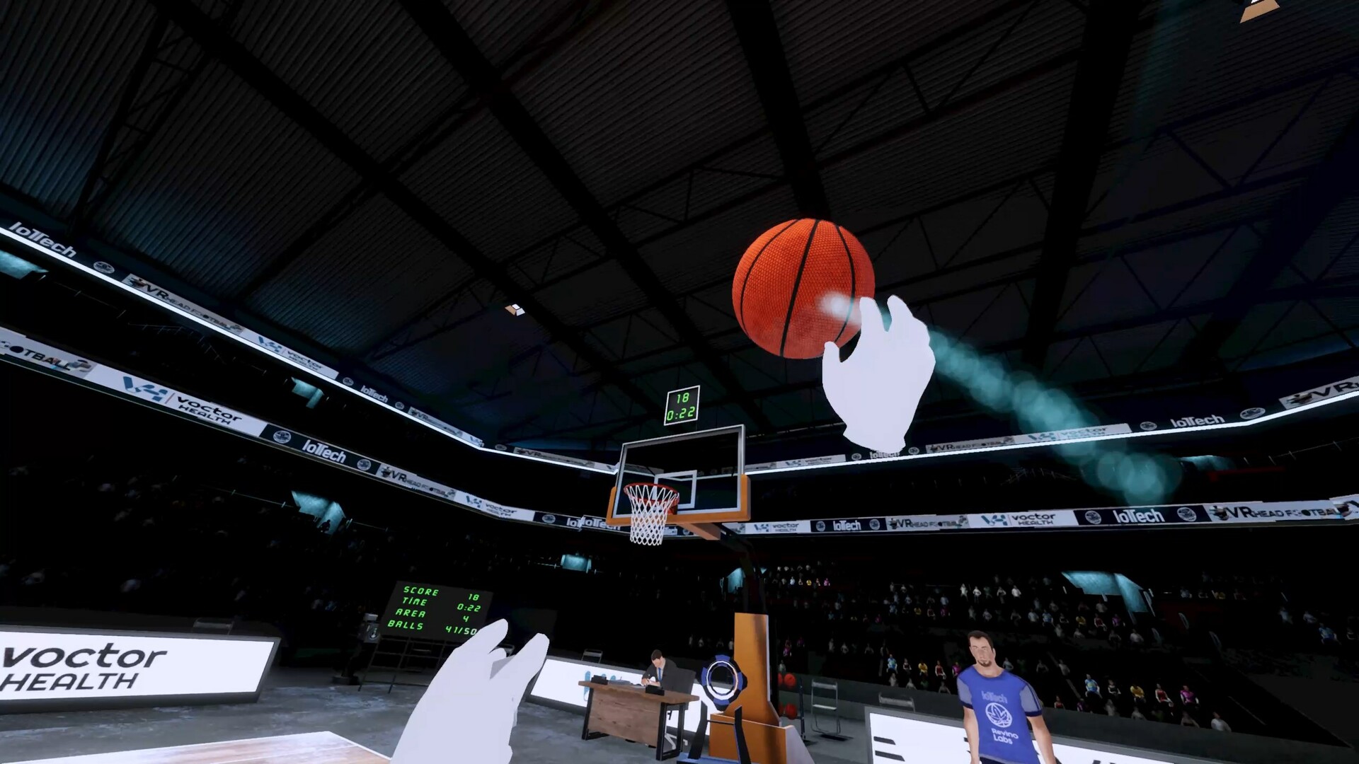 VR Basketball: Training Challenge screenshot 1