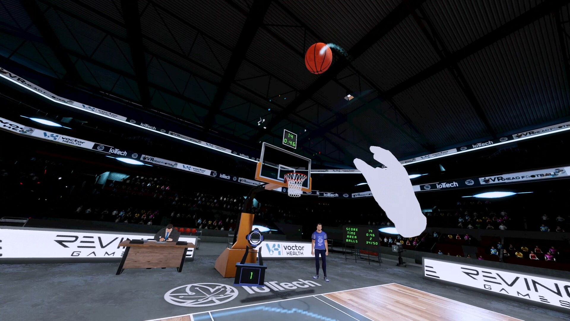 VR Basketball: Training Challenge screenshot 2