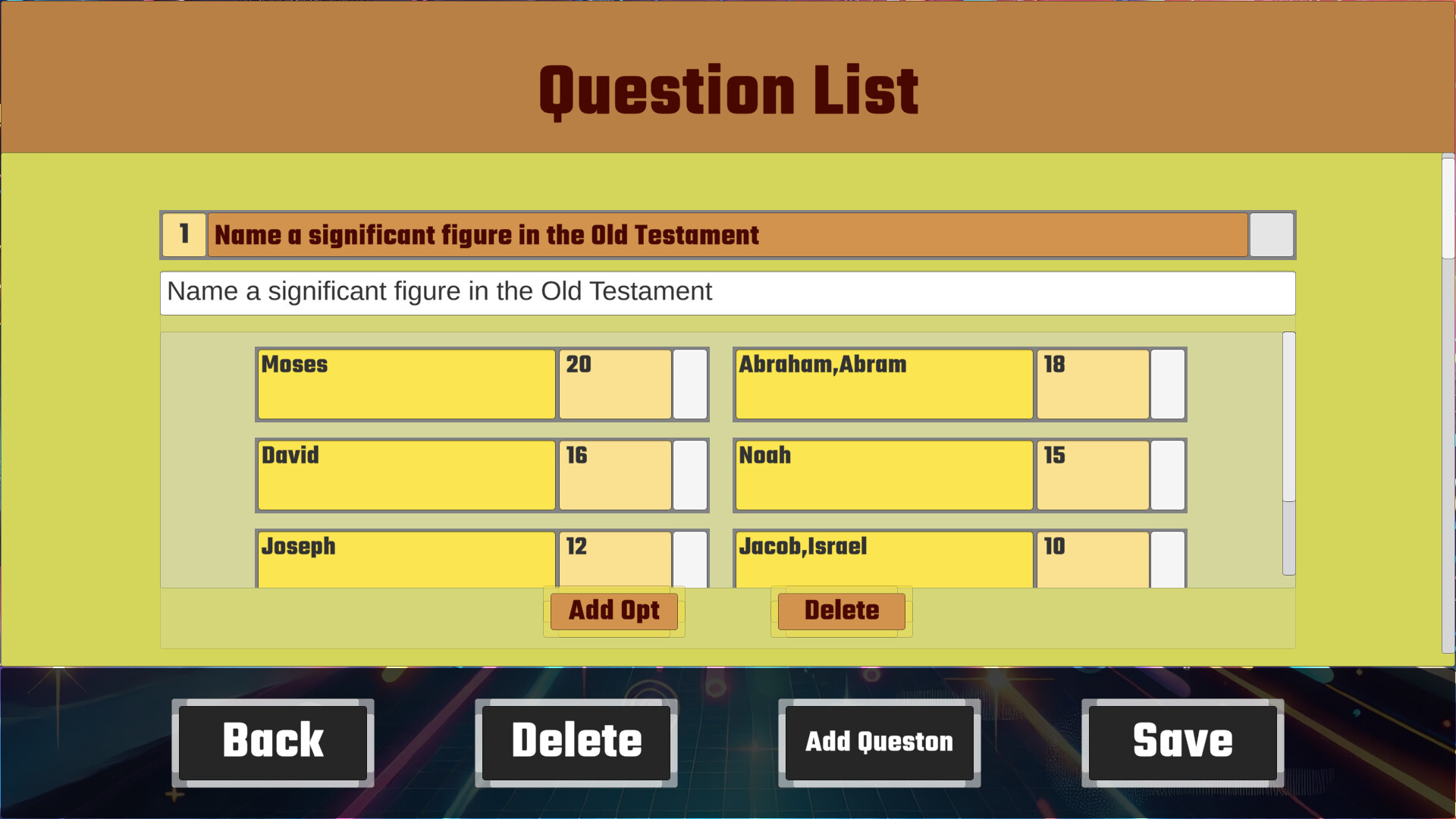 Ray Cheng Trivia Editor screenshot 1