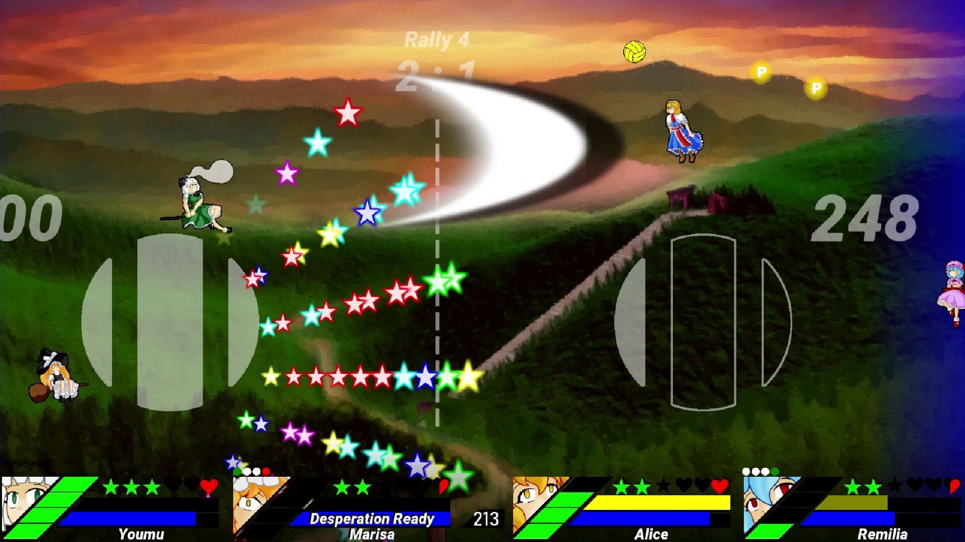 Touhou Volleyball Danmaku screenshot 2