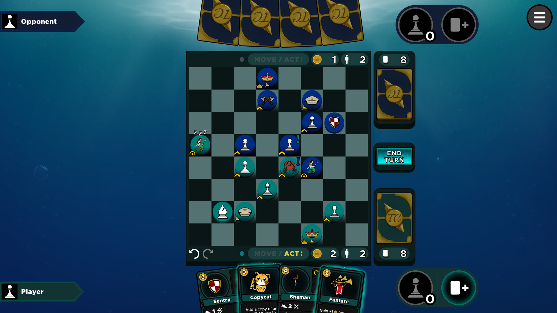 Top Check: A Chess Card Game screenshot 2