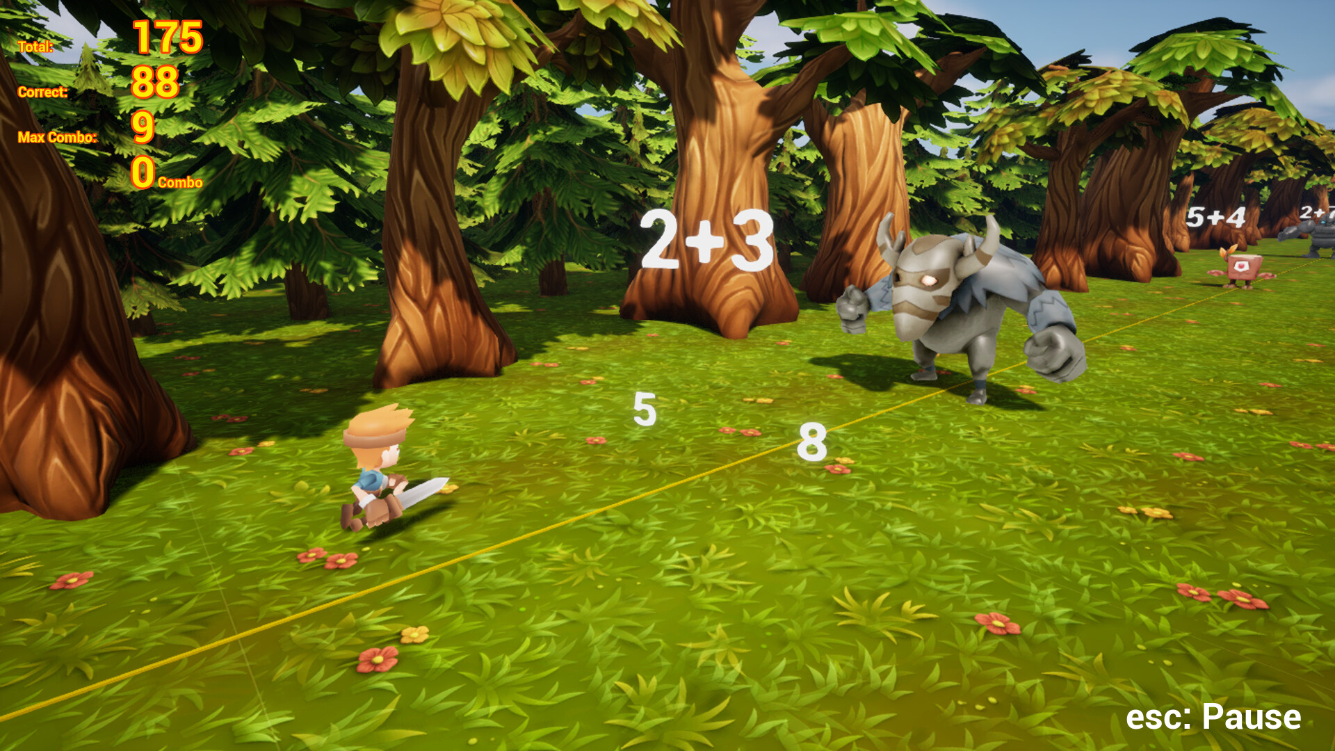 Math Monster Quest screenshot 1