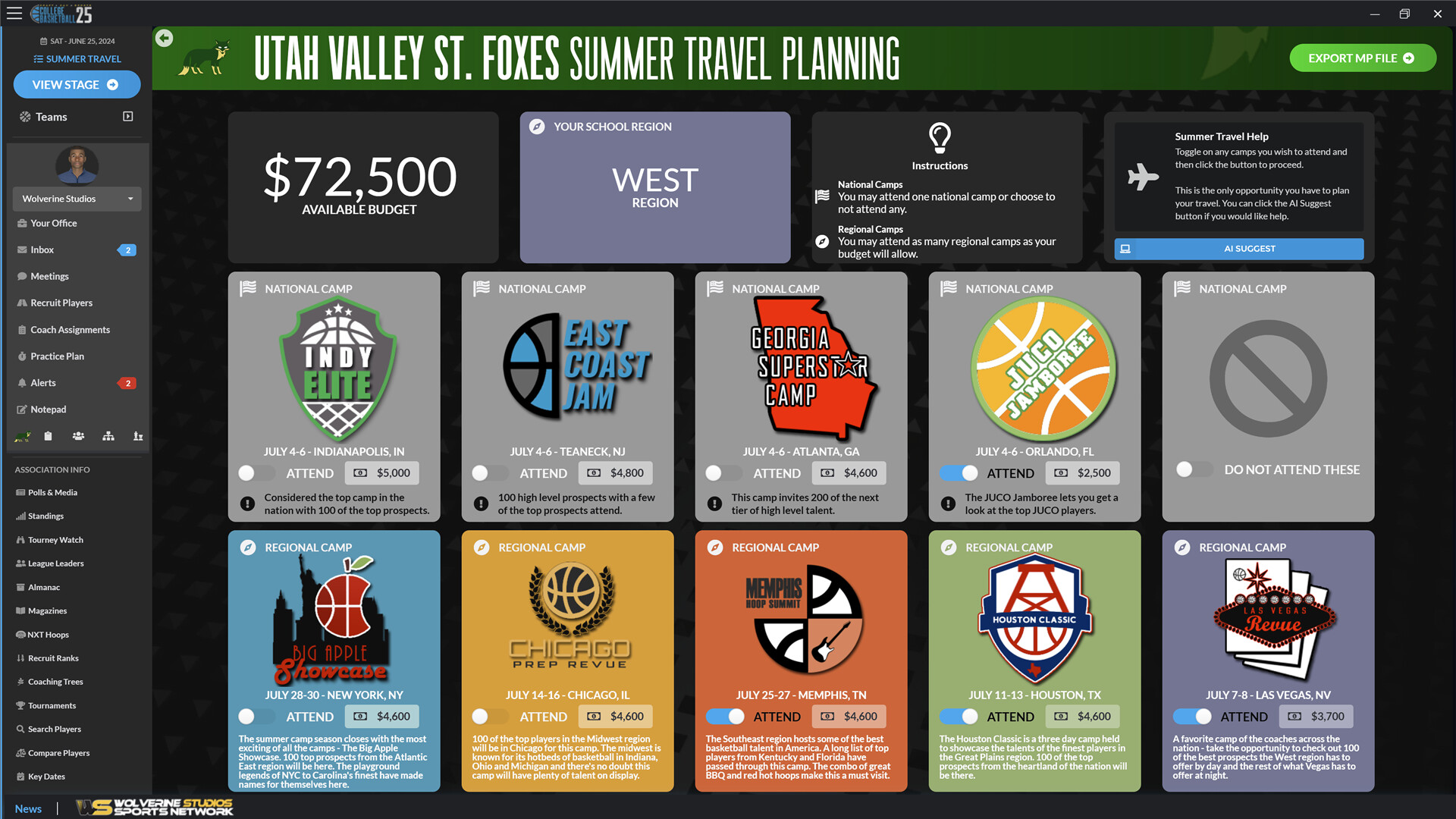 Draft Day Sports: College Basketball 2025 screenshot 9