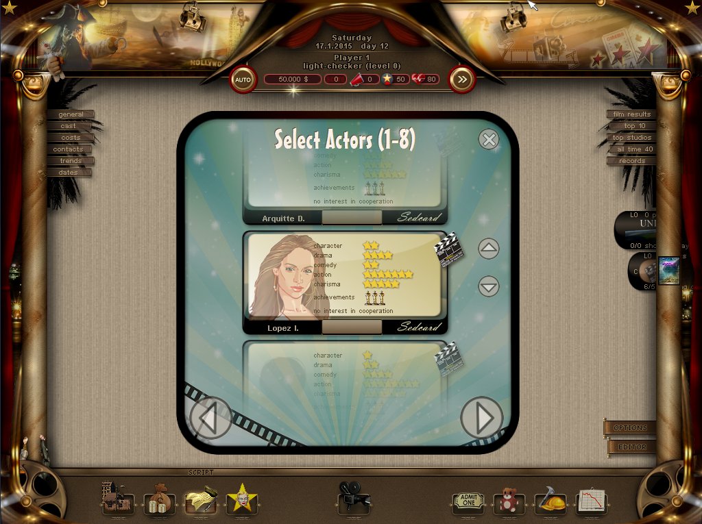 World of Cinema - Movie Tycoon screenshot 3