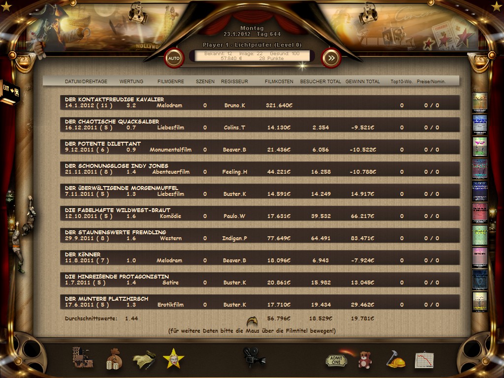 World of Cinema - Movie Tycoon screenshot 4