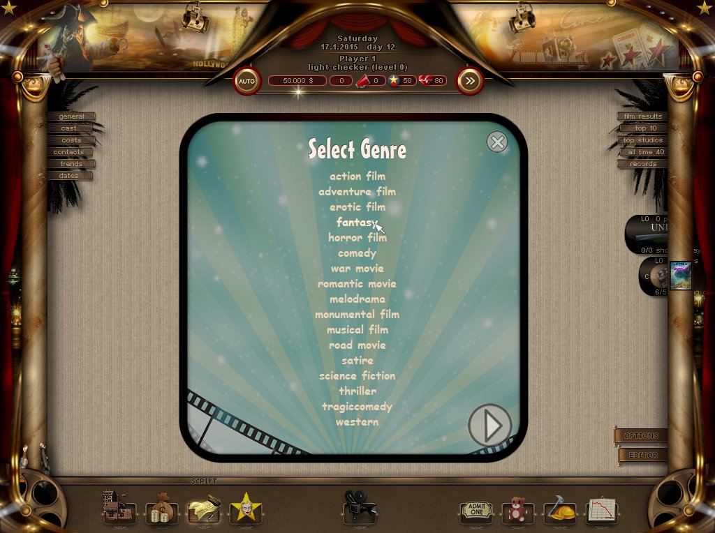 World of Cinema - Movie Tycoon screenshot 1