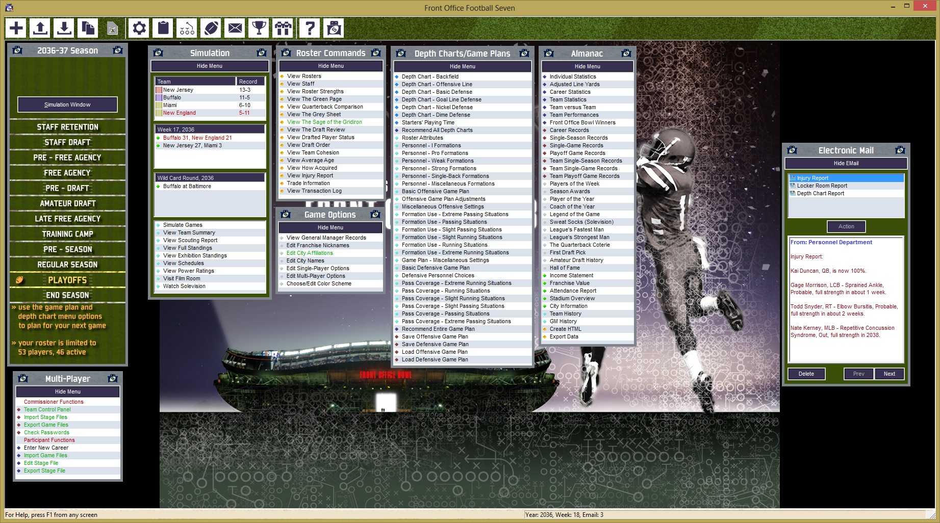 Front Office Football Seven screenshot 2
