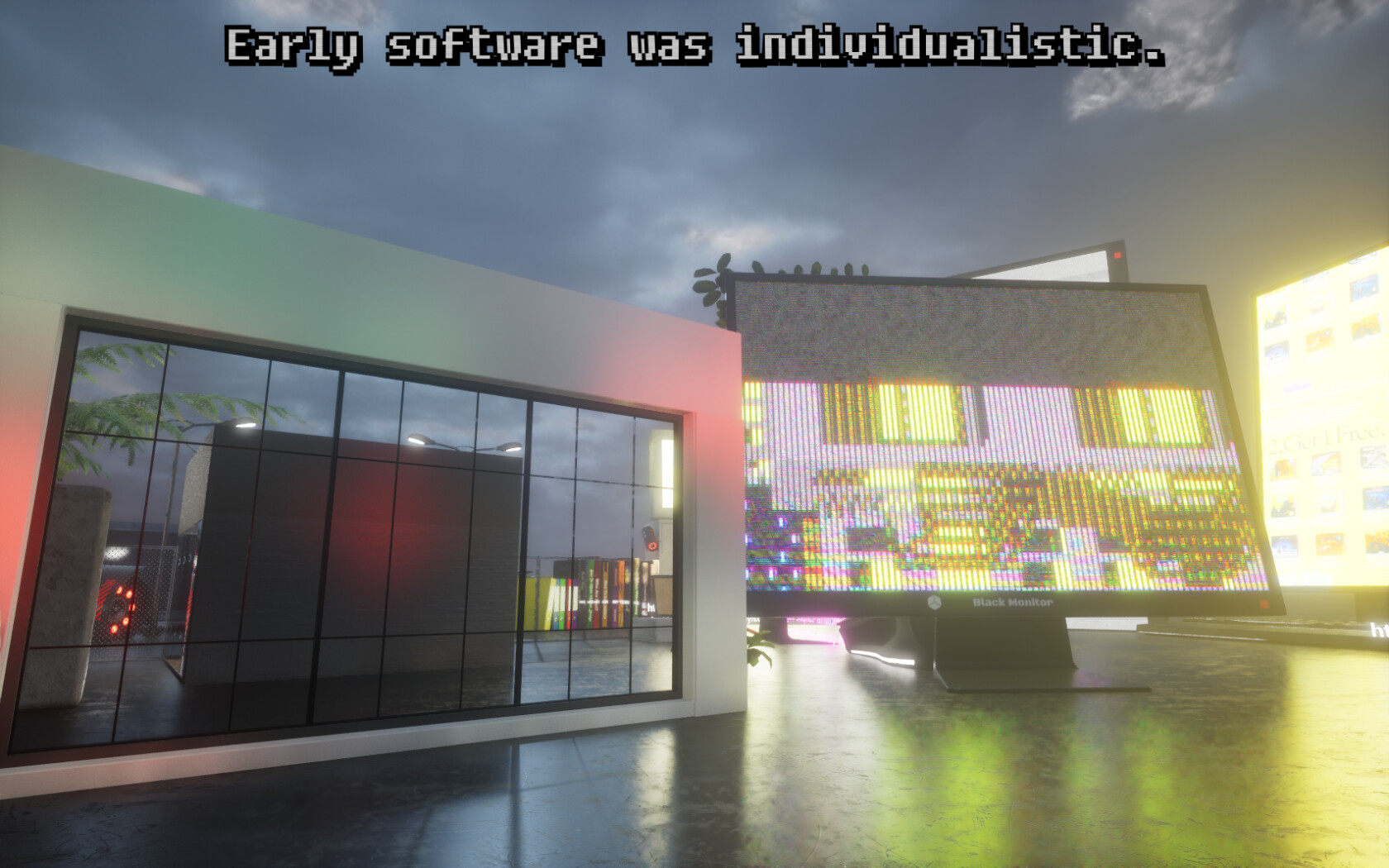 individualism in the dead-internet age: an anti-big tech asset flip shovelware r̶a̶n̶t̶ manifesto screenshot 4