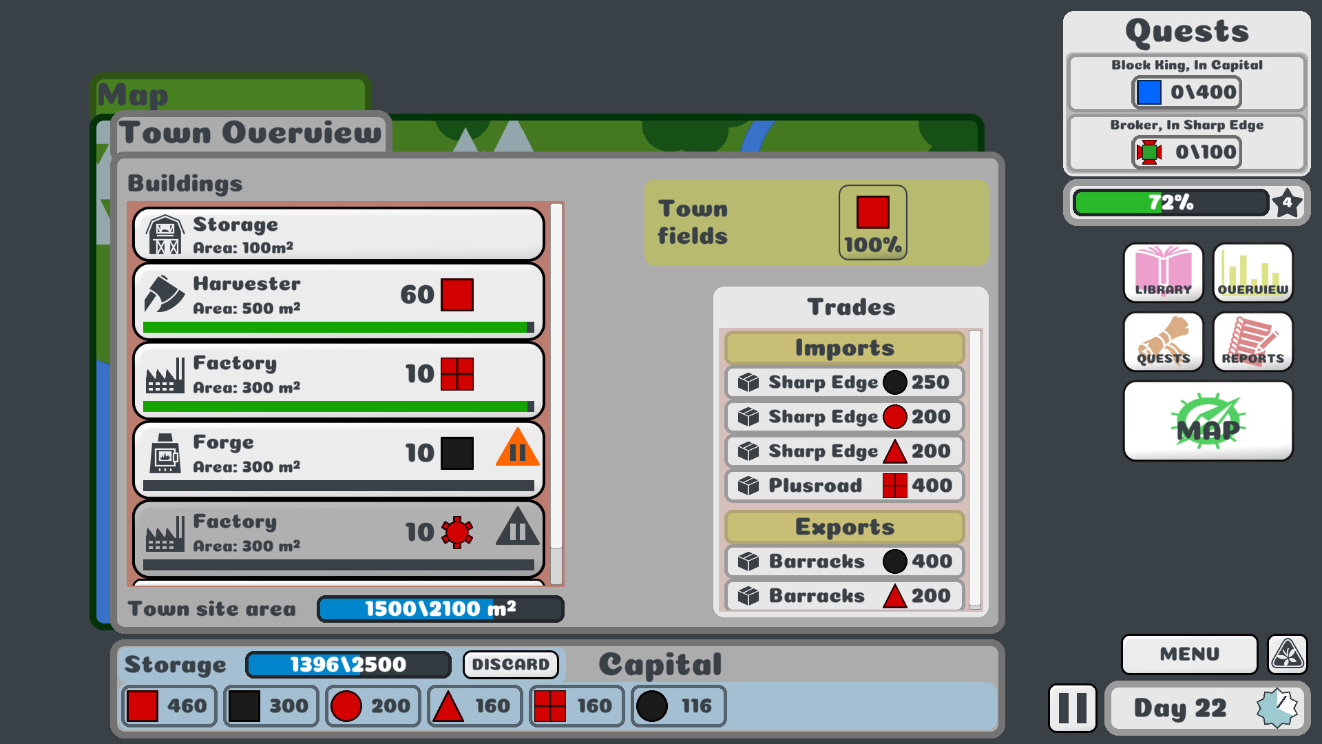 Block King Demands Red Squares screenshot 2