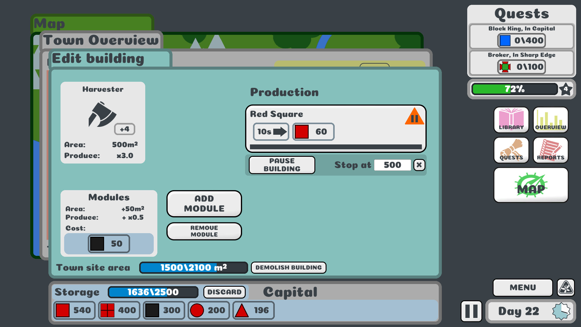 Block King Demands Red Squares screenshot 5