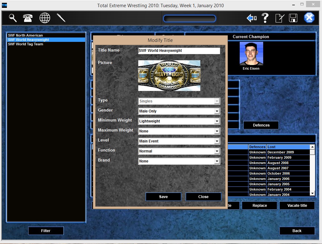 Total Extreme Wrestling 2010 screenshot 10