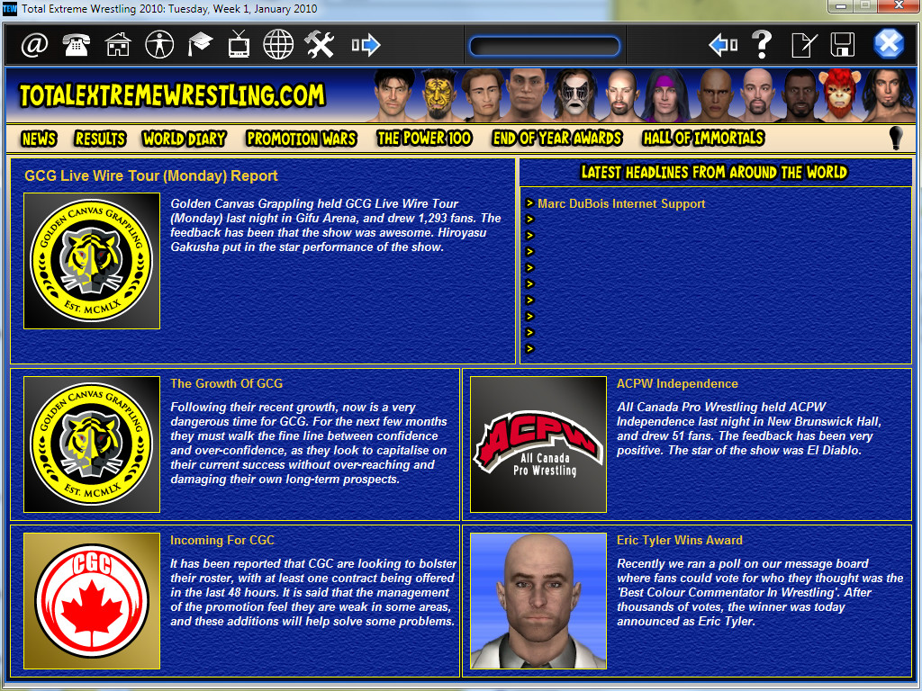 Total Extreme Wrestling 2010 screenshot 2