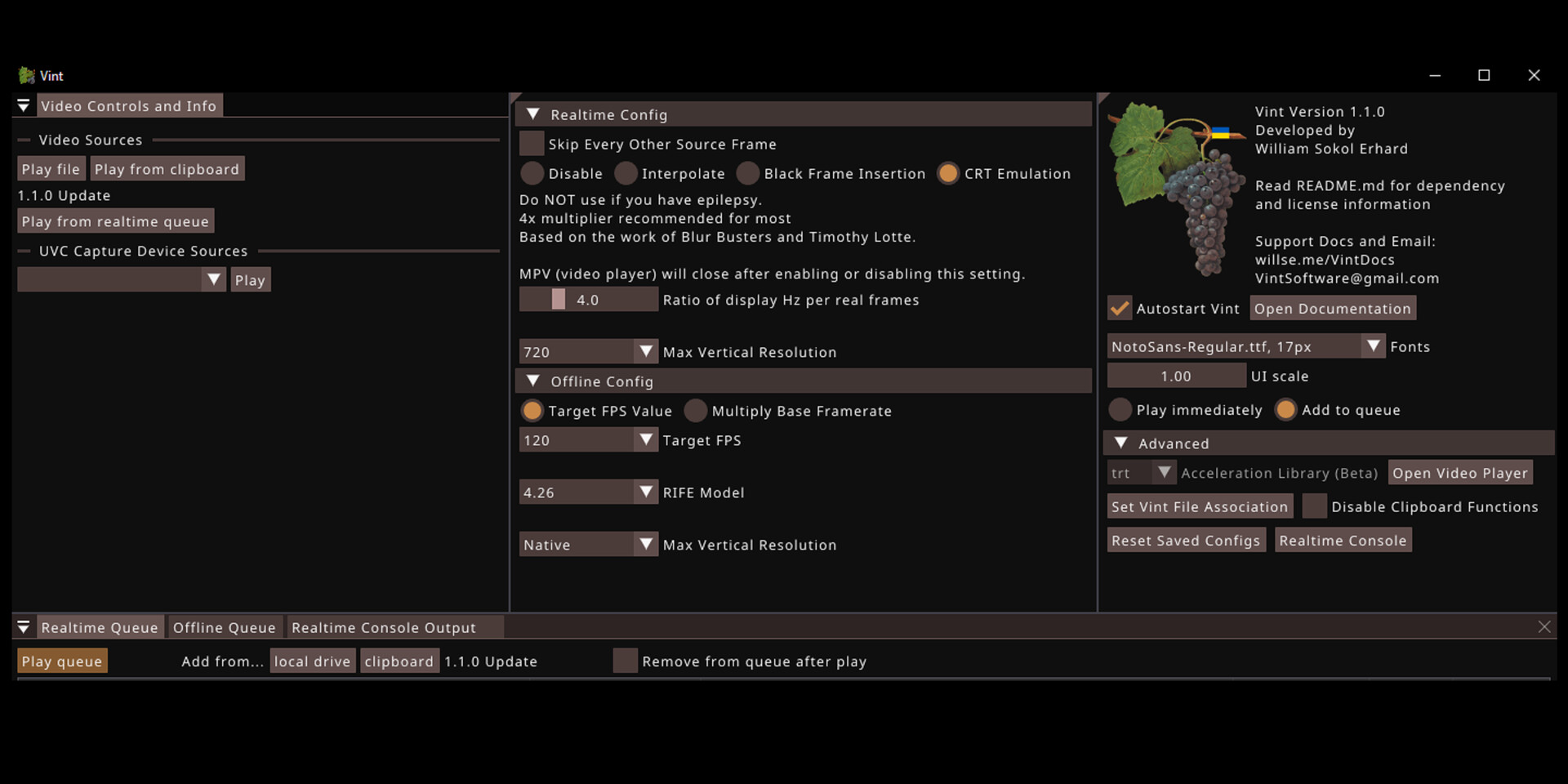 Vint: Realtime Video Interpolation and CRT Emulation screenshot 5