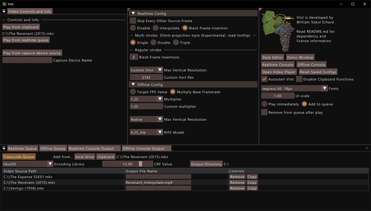 Vint: Realtime Video Interpolation and CRT Emulation screenshot 2