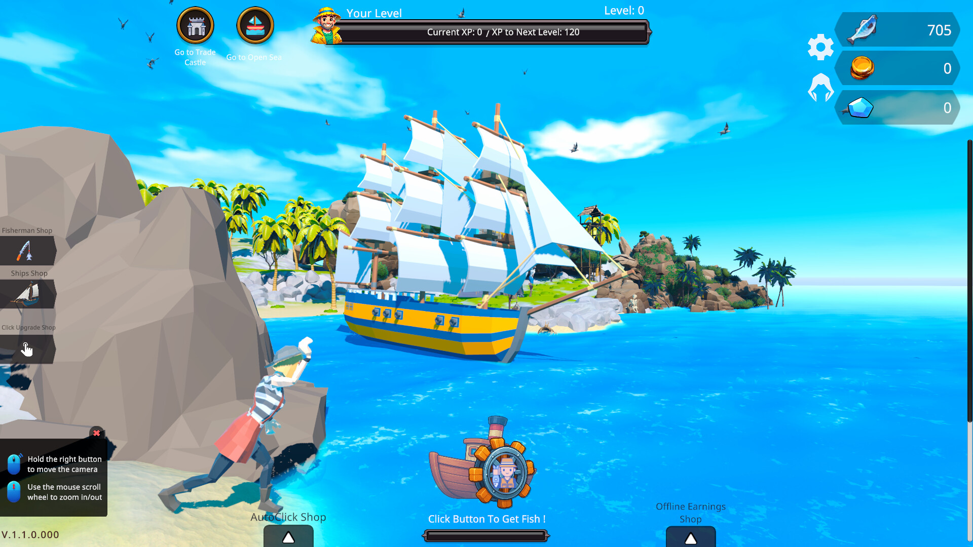 Fisher Idle screenshot 1
