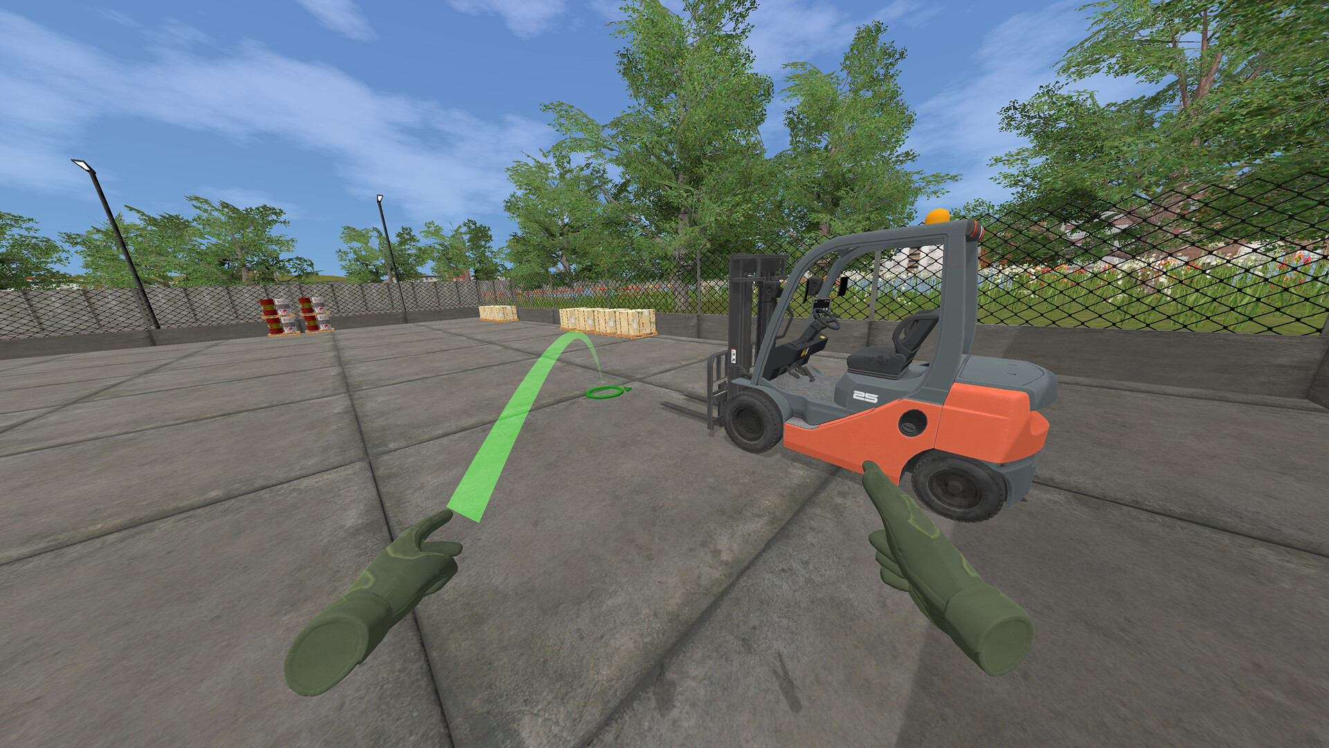 Forklift Driving Simulator VR screenshot 1