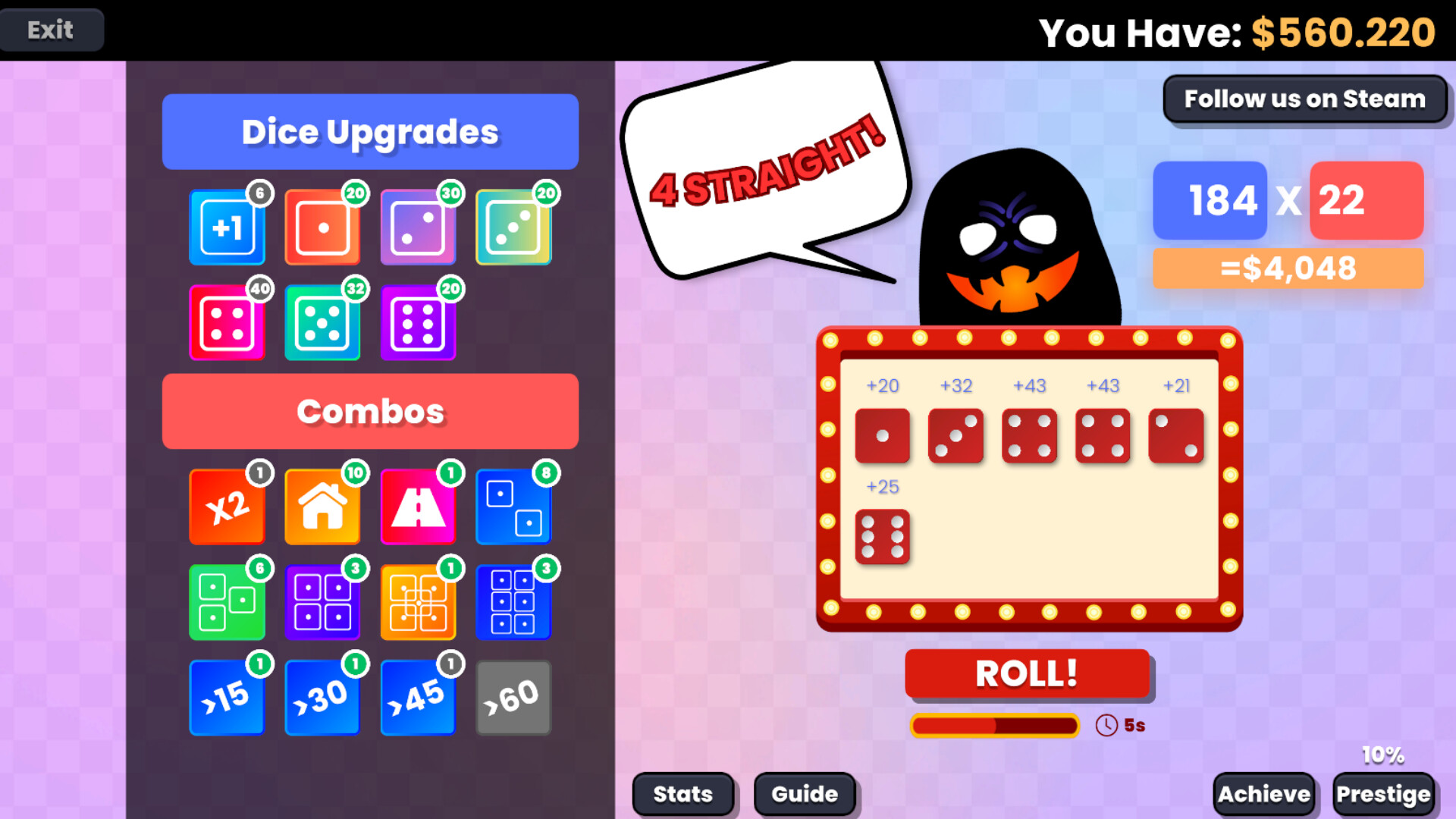 Mini Idle Dice Monster screenshot 2