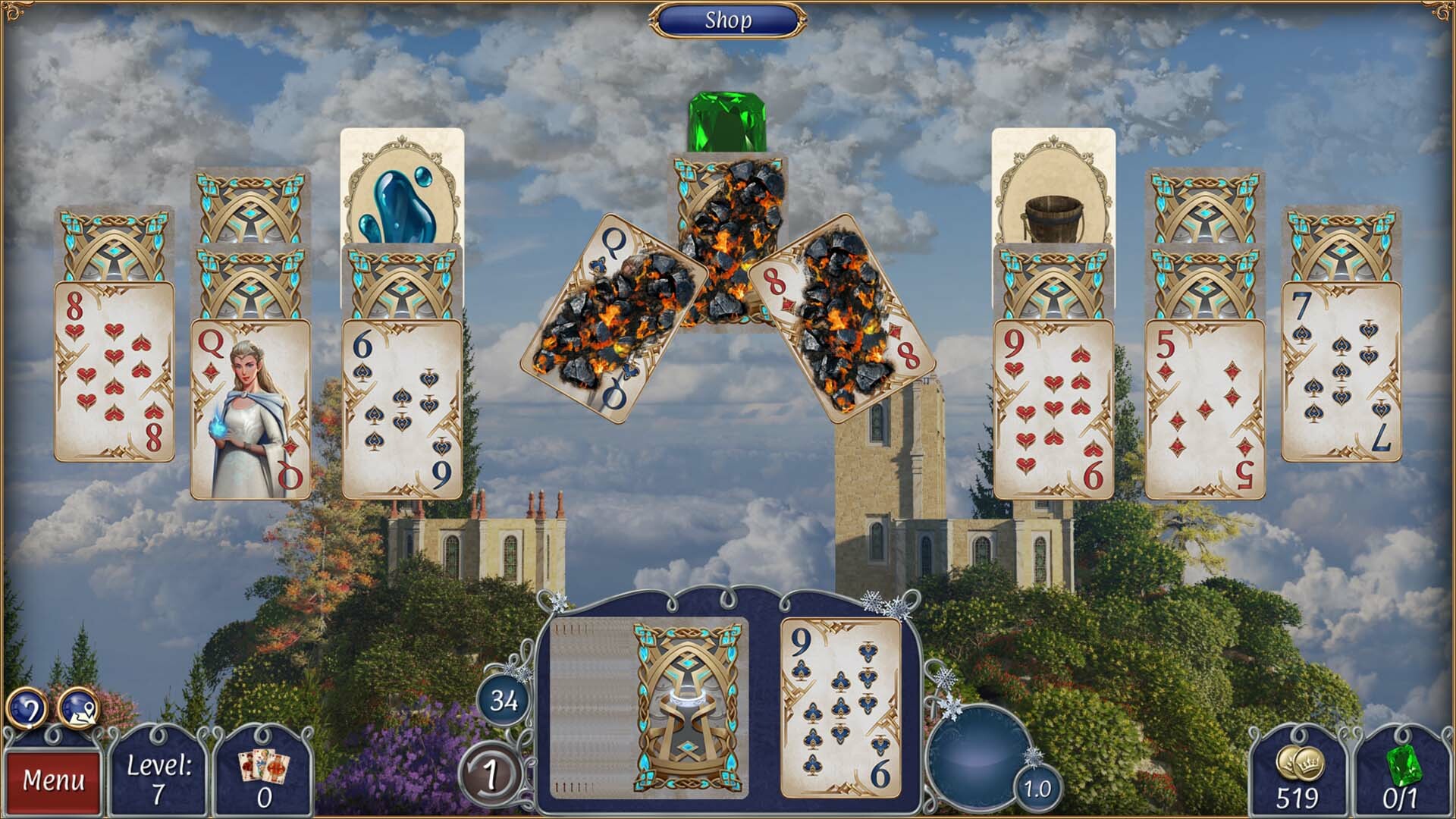 Jewel Match Solitaire Fantasy - Collector's Edition screenshot 2
