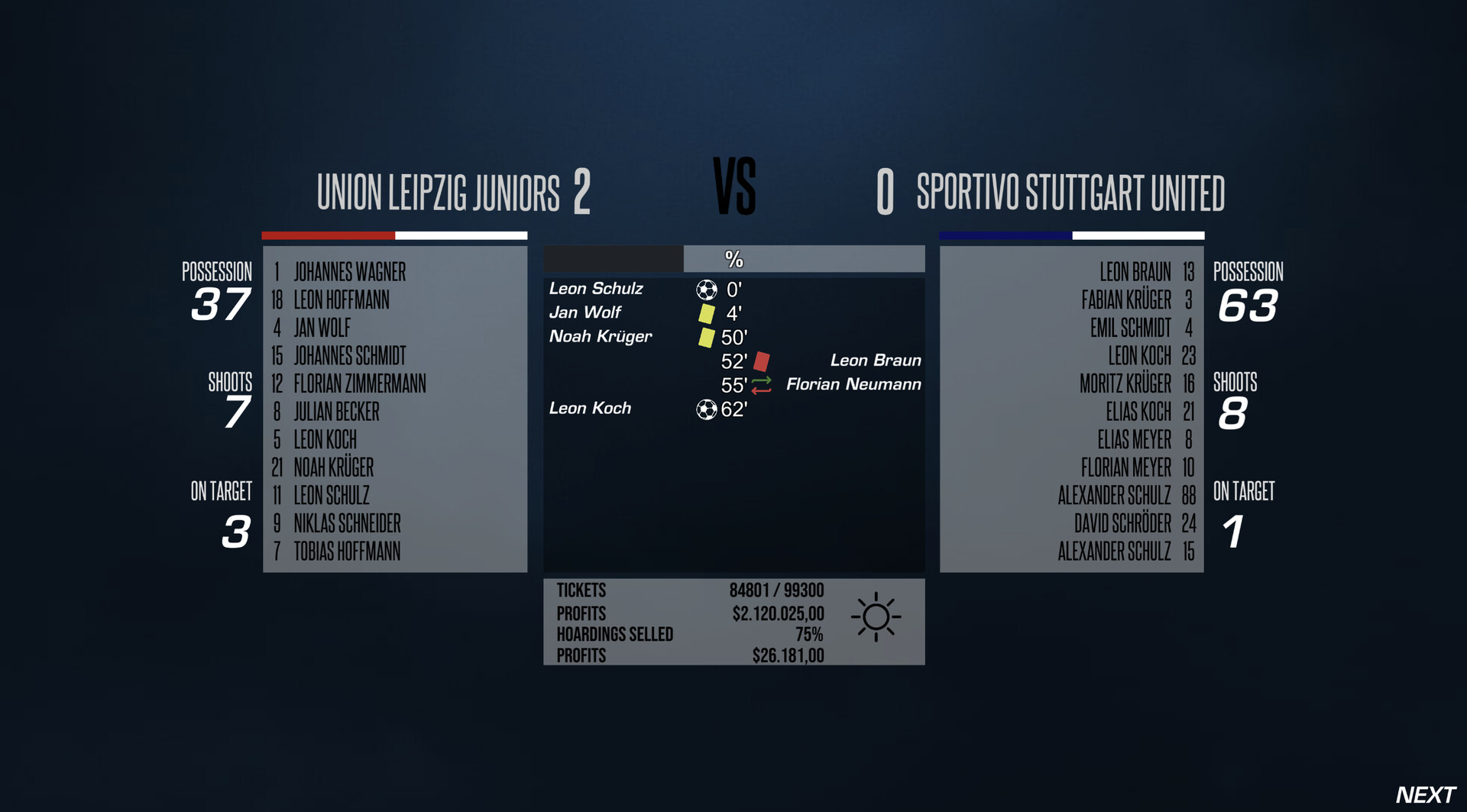 F11 Football Manager screenshot 2