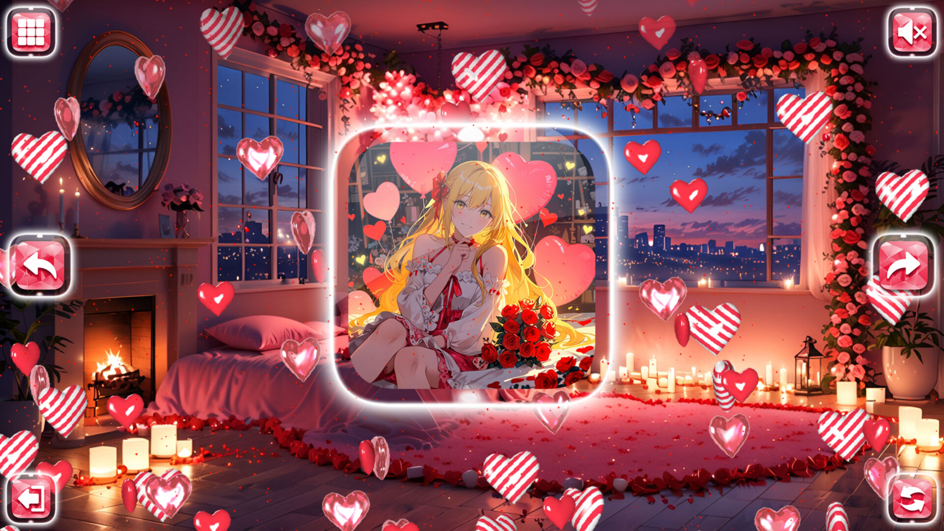Lovely Anime Puzzle: Valentine screenshot 4