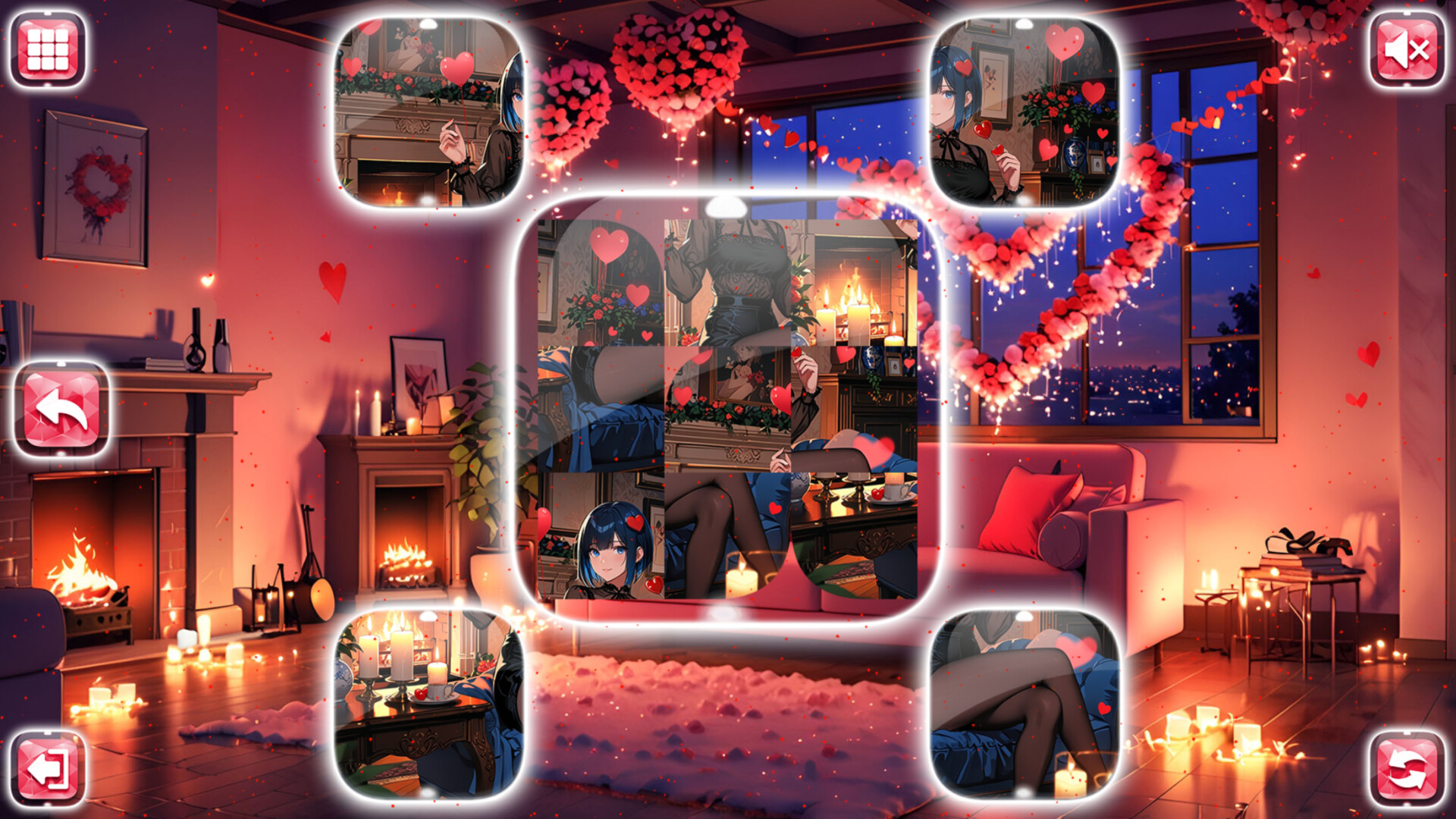 Lovely Anime Puzzle: Valentine screenshot 1