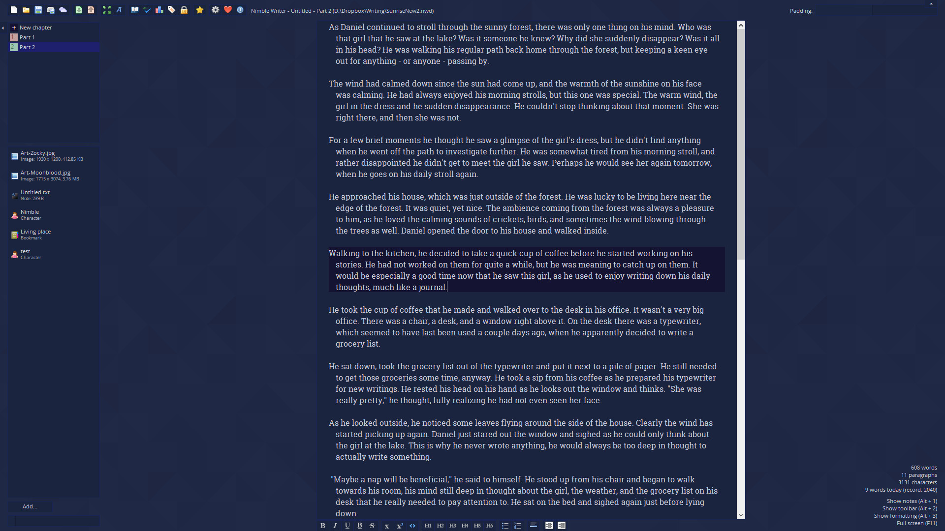 Nimble Writer screenshot 4