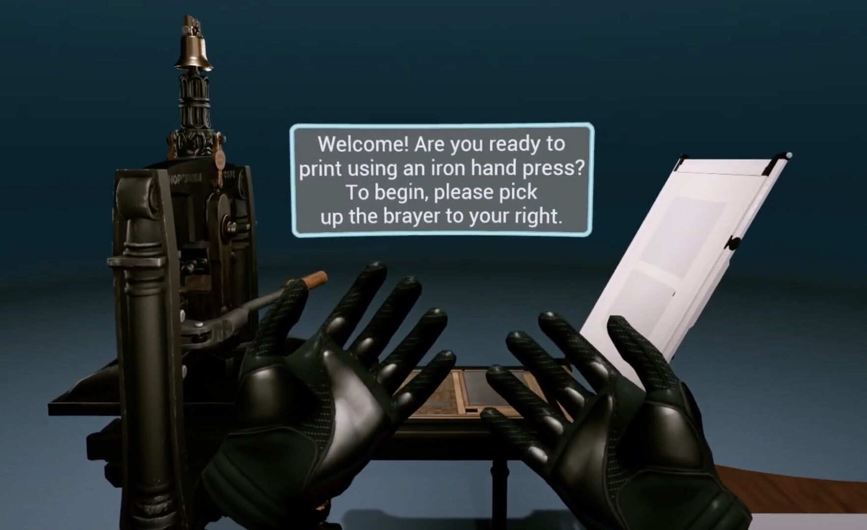 19th-century Printing Press Experience VR screenshot 3