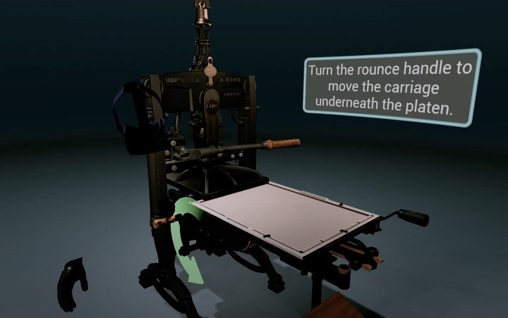19th-century Printing Press Experience VR screenshot 1