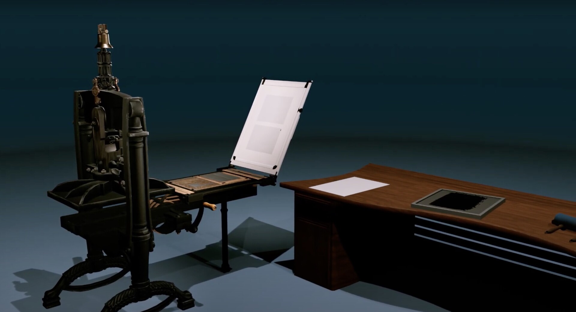 19th-century Printing Press Experience VR screenshot 2