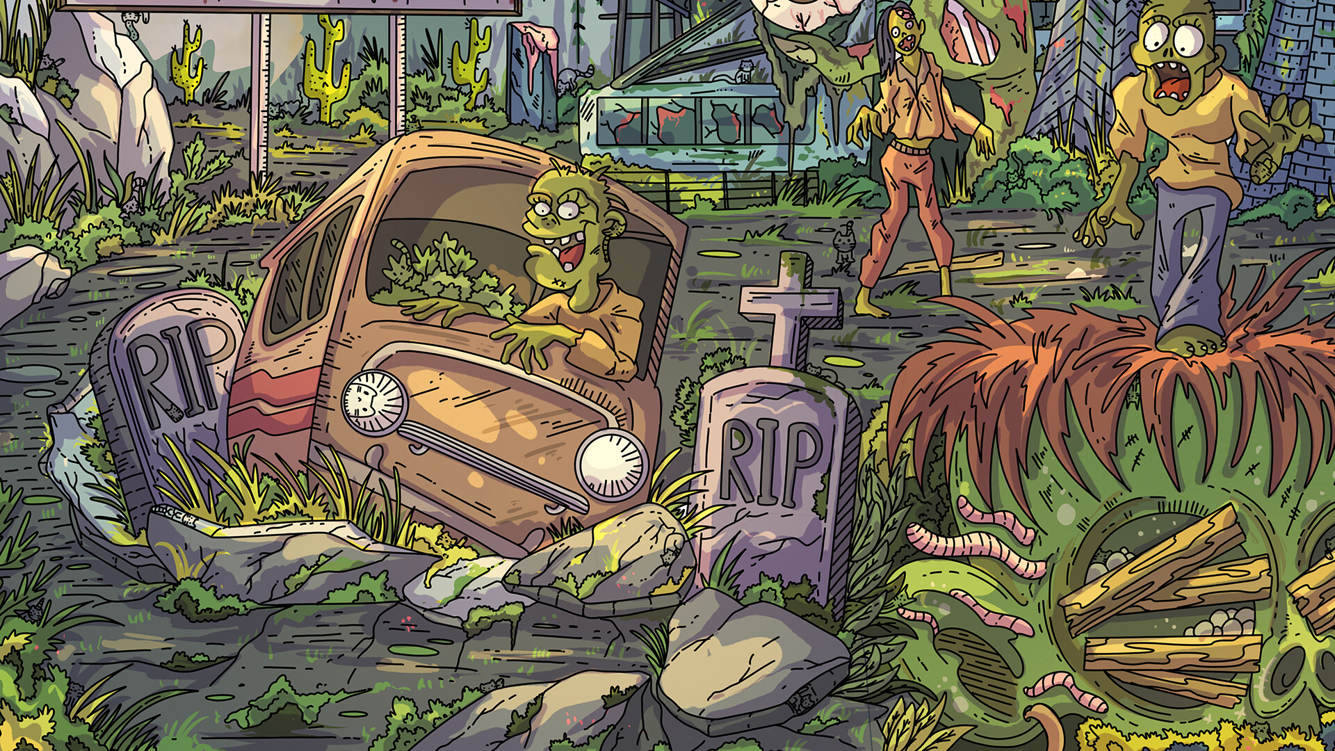 100 Zombie Cats screenshot 2