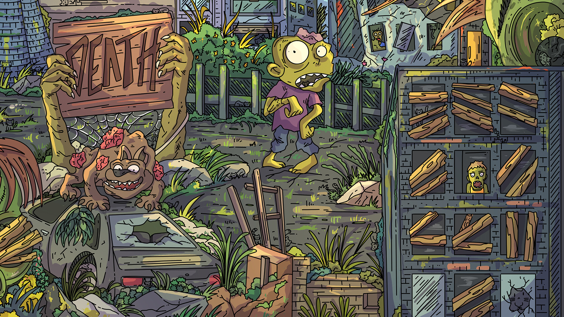 100 Zombie Cats screenshot 1