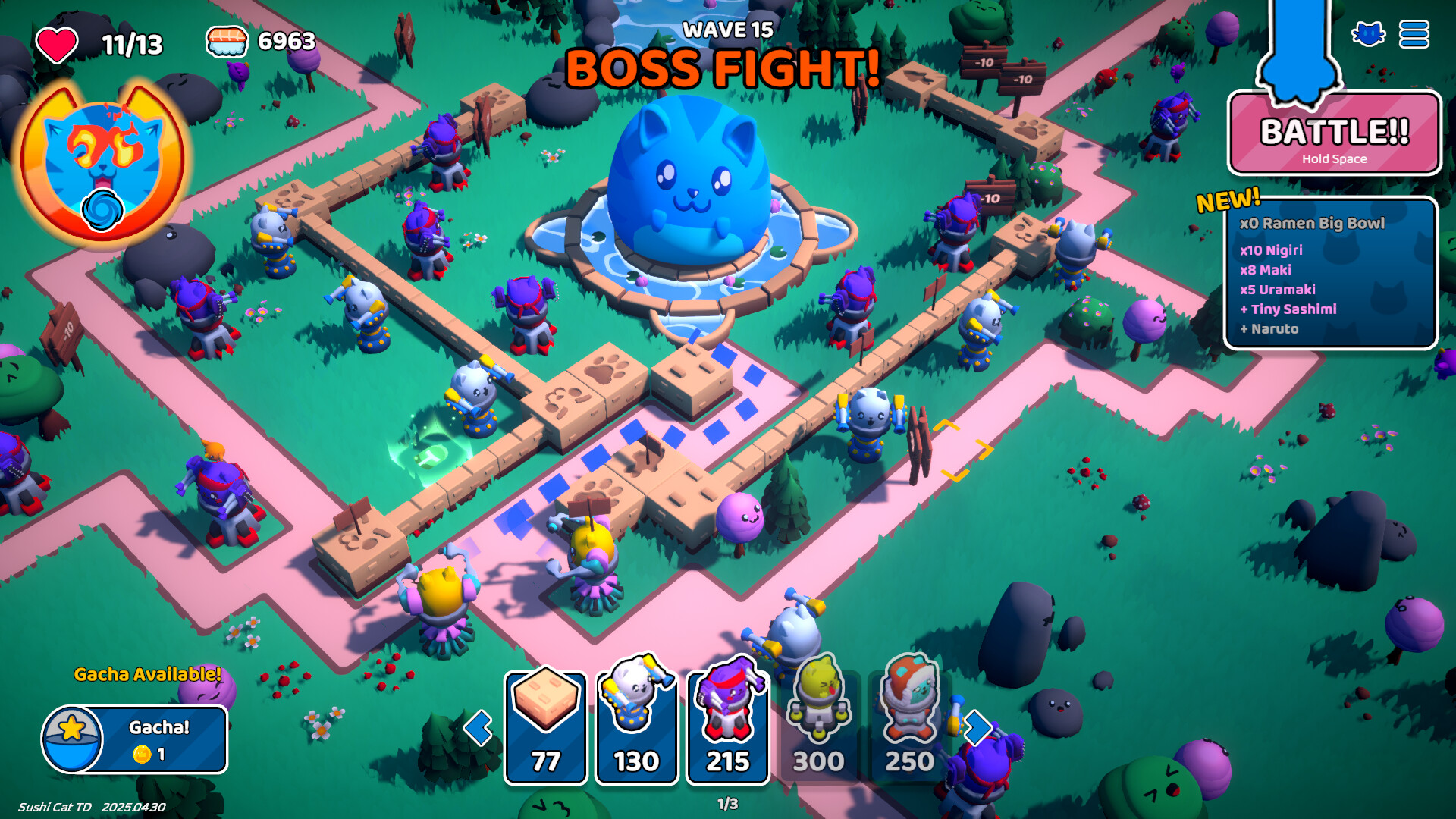 Sushi Cat - Tower Defense screenshot 1