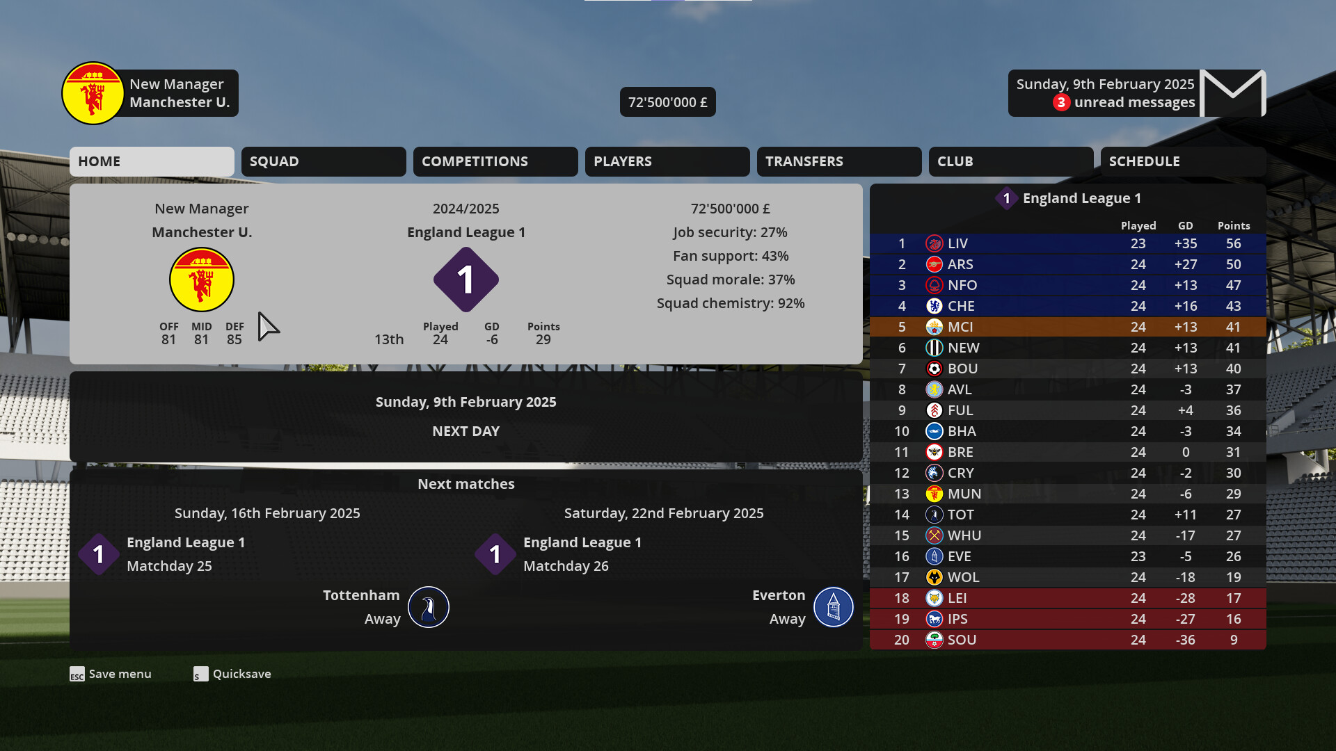 Football Career Mode 26 screenshot 1