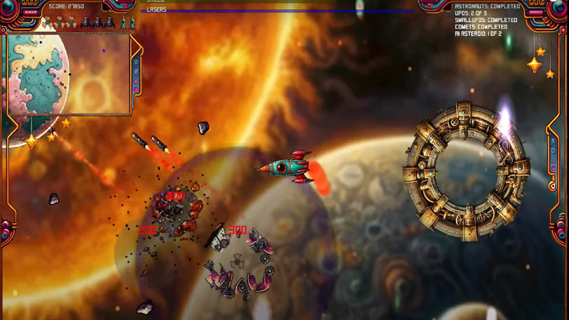 Asteroids and Aliens screenshot 3