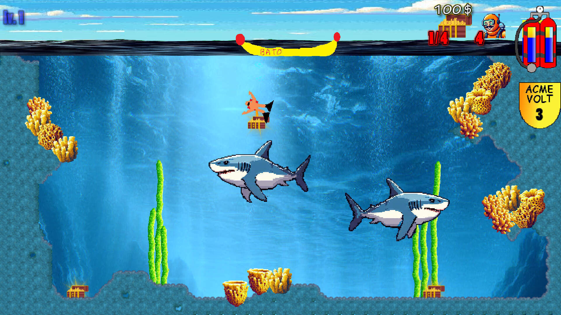 Shark's Treasures Adventure screenshot 1