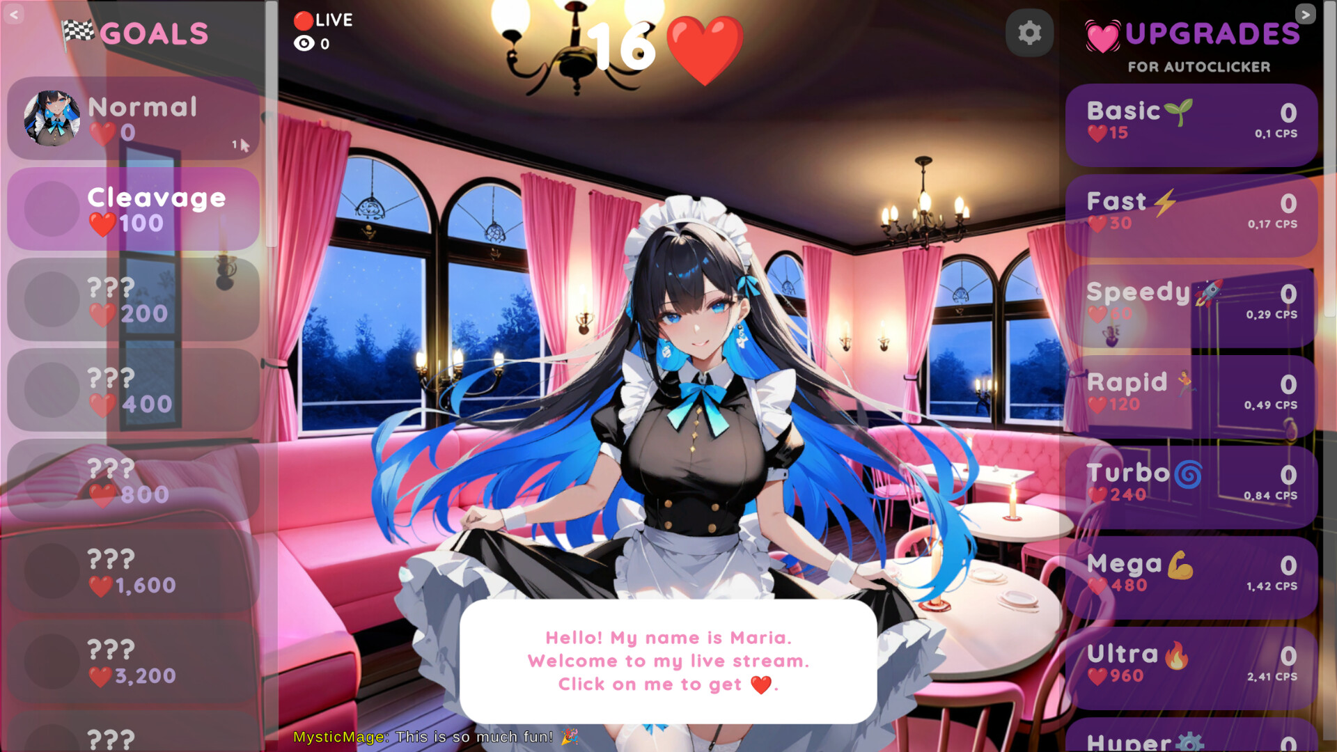 Hentai Clicker: Maria is streaming screenshot 1