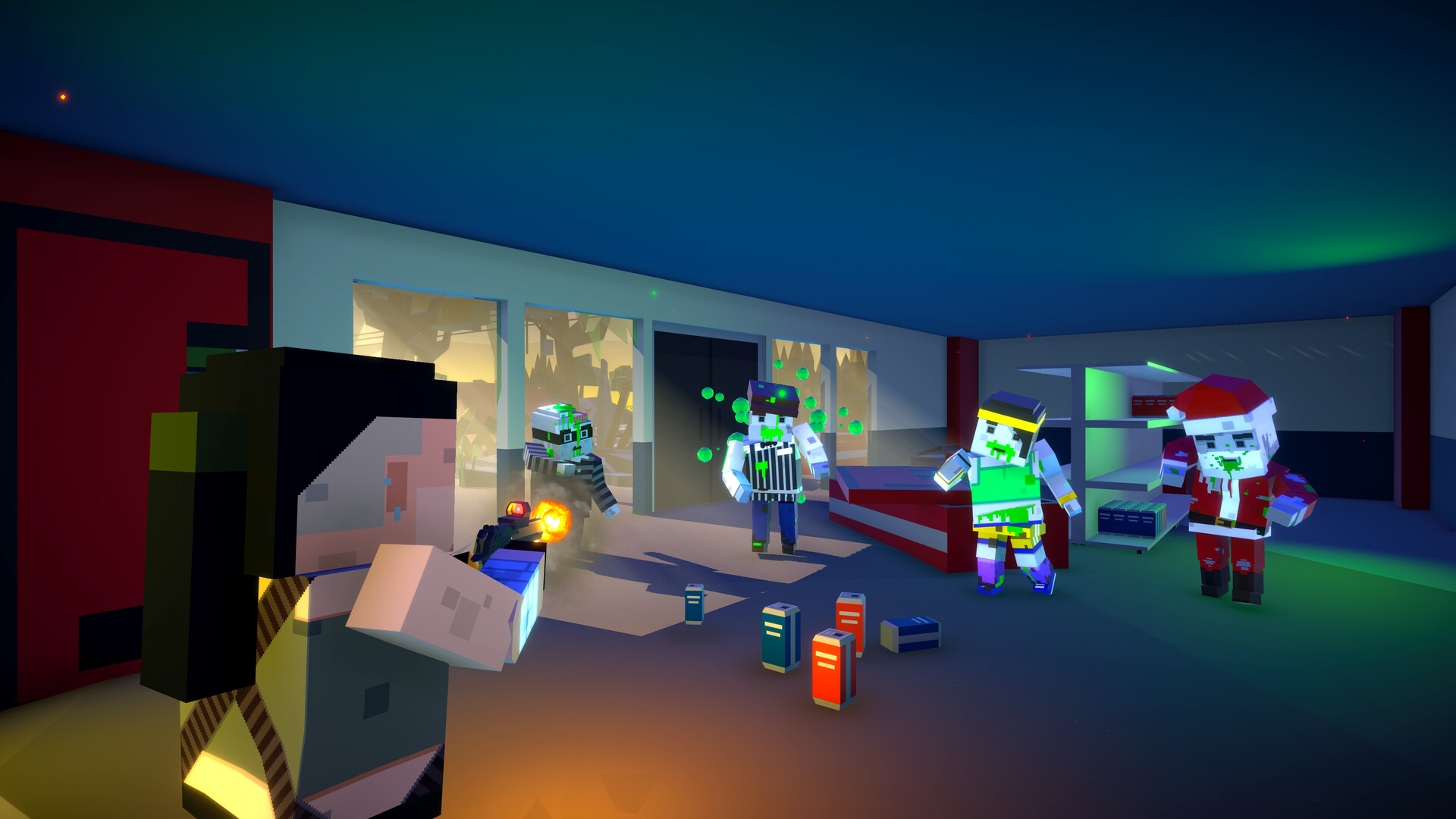 Zombie Blocks: Pixel Shooter Gun screenshot 1