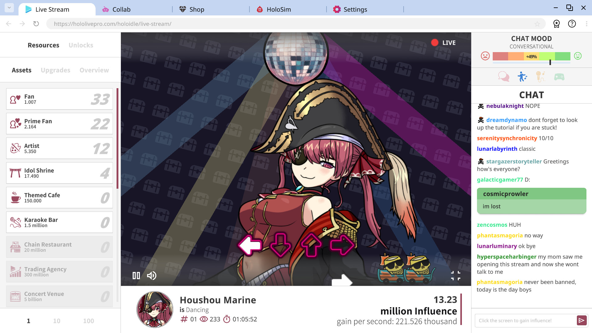 Holoidle screenshot 1